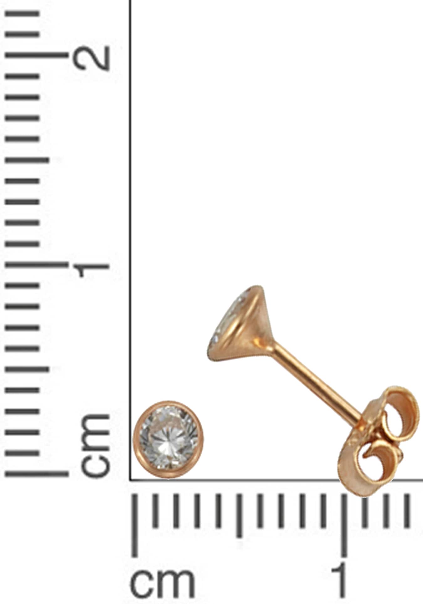 Firetti Paar Ohrstecker »Schmuck Geschenk Silber 925 Ohrschmuck Solitär« mit Zirkonia (synth.)