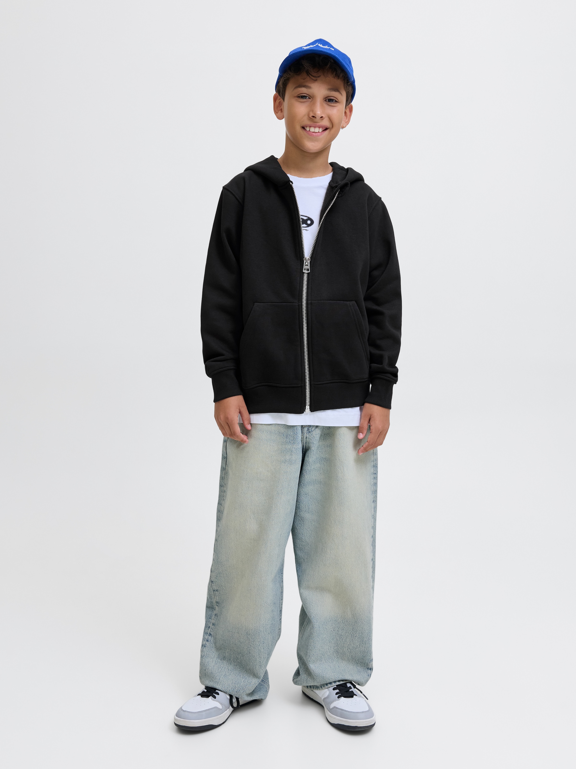 Jack & Jones Junior Sweatjacke »JJEURBAN EDGE SWEAT ZIP HOOD NOOS JNR«
