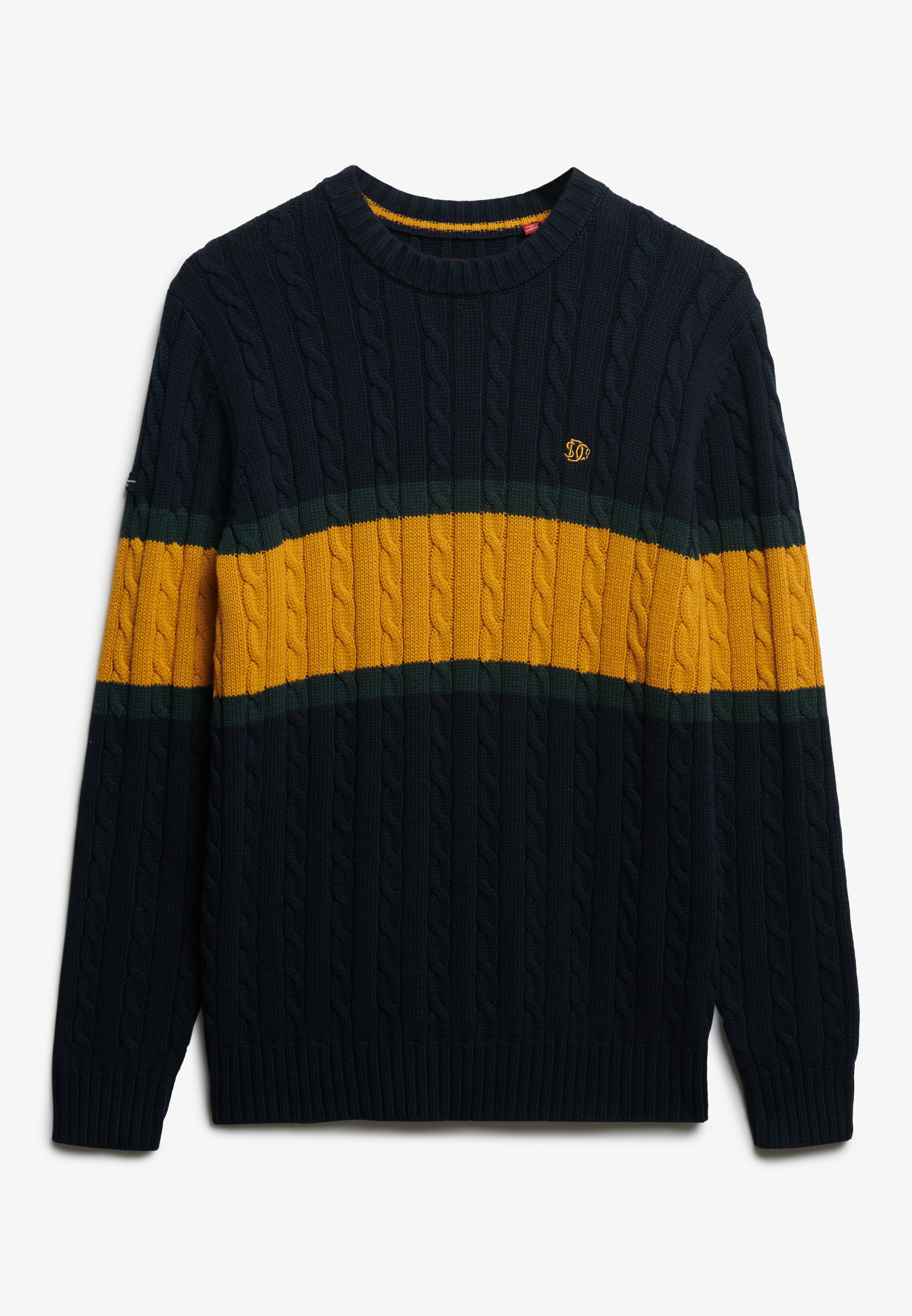 Superdry Strickpullover »Cotton Stripe Cable Jumper«