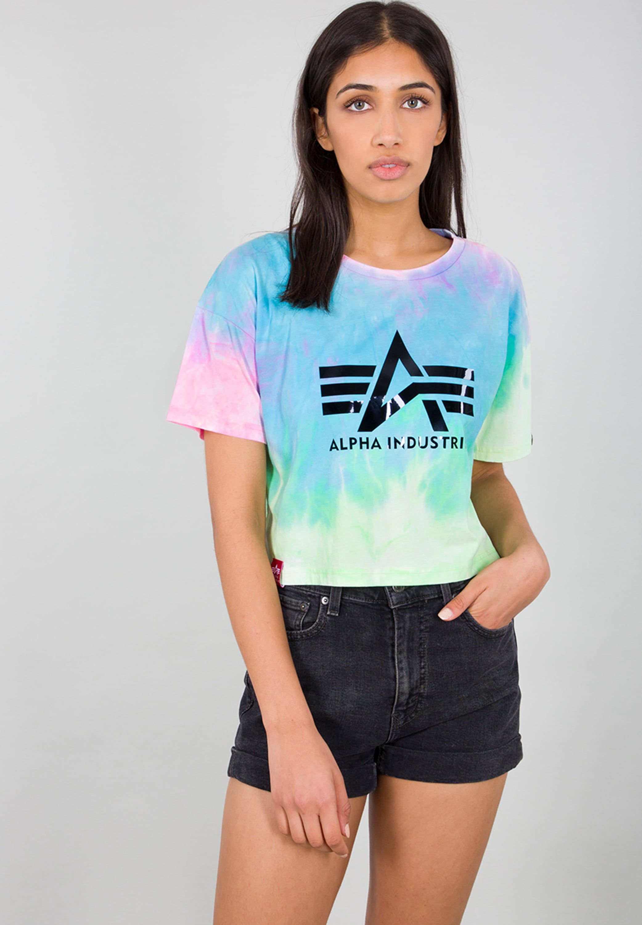 T-Shirt »Alpha Industries Women - T-Shirts Big A Batik T Wmn«