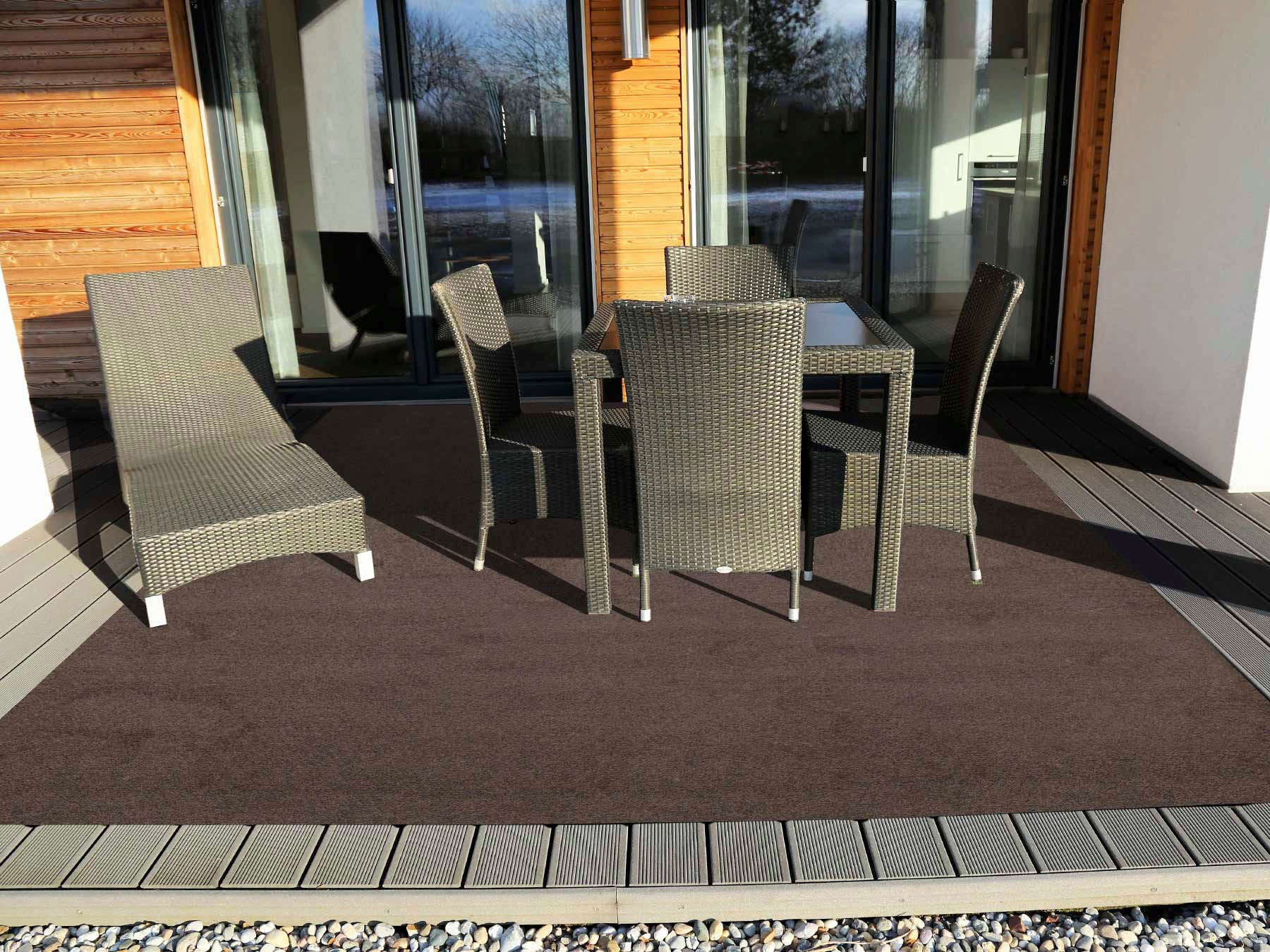 Primaflor-Ideen in Textil Kunstrasen »COMFORT Colours, Breite 200 cm, Made in Netherlands«, rechteckig, 7 mm Höhe, Rasenteppich, mit Noppen, witterungsbeständig & wasserfest
