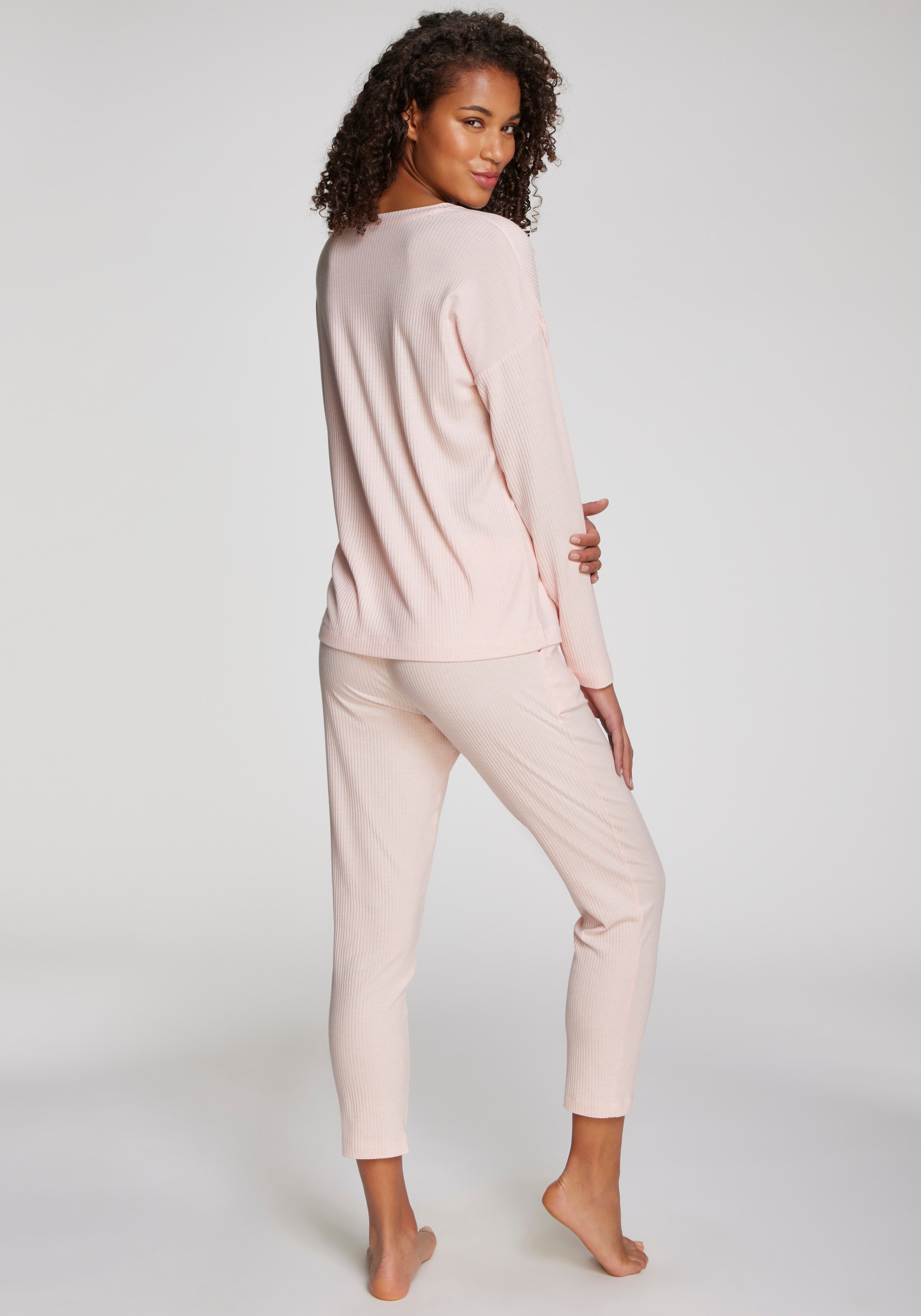 s.Oliver Pyjamaoberteil 1-teilig,  aus weicher Rippqualität