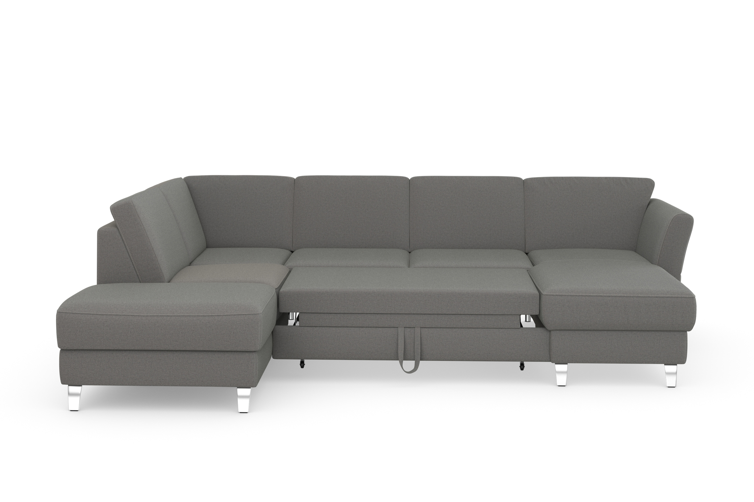 sit&more Wohnlandschaft »Visby U-Form«, Wahlweise mit Bettfunktion und Stauraum, frei im Raum stellbar