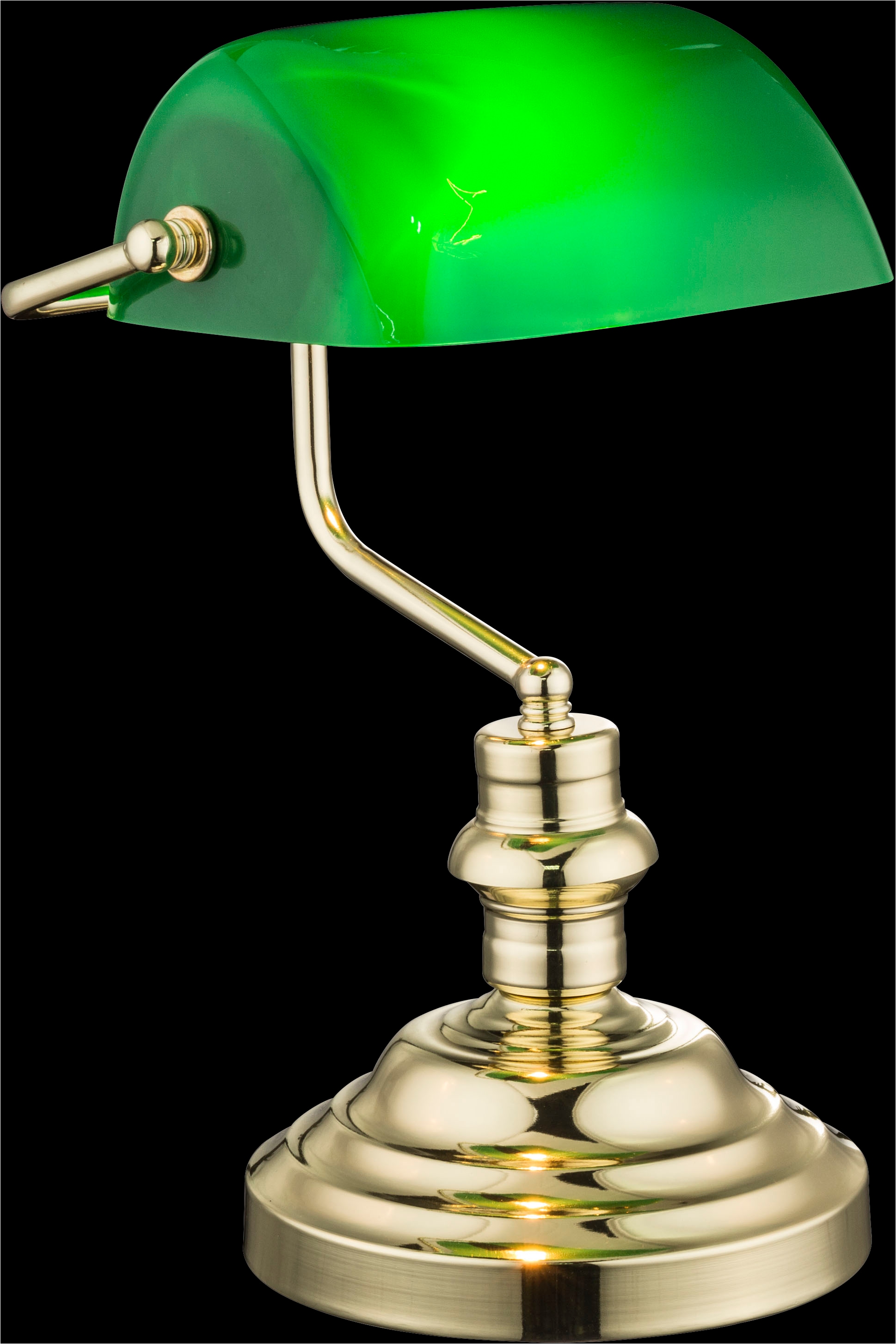 GLOBO LIGHTING Schreibtischlampe »ANTIQUE« E27 1 Stk. Klassische Schreibtischleuchte, Antik-look Tischleuchte, Bankerlamp