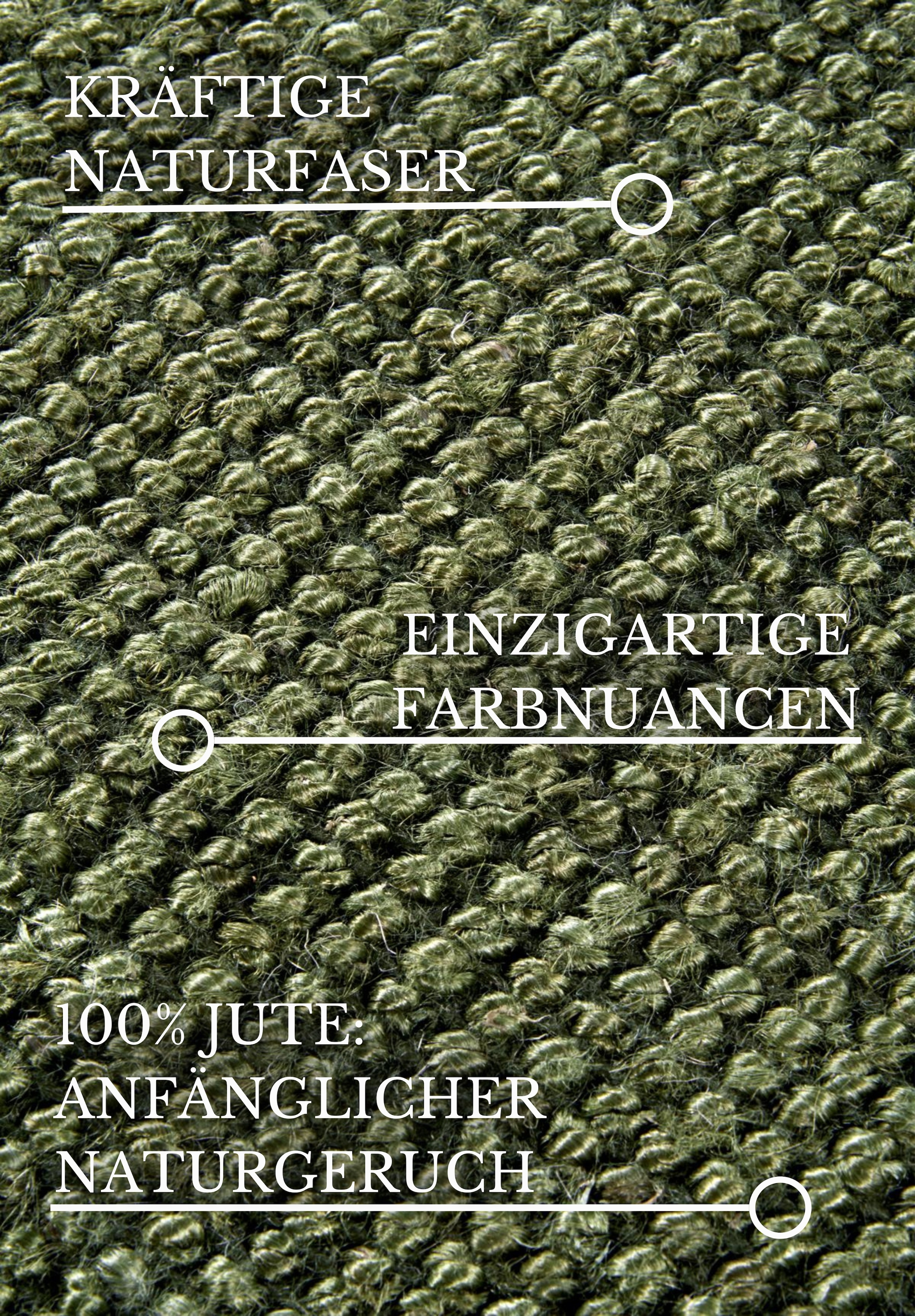 Villeroy & Boch Teppich »Rosalie Juteteppich«, rechteckig, 10 mm Höhe, Läufer, 100% Jute, Natur, Wohnzimmer, Esszimmer, Schlafzimmer, GRS
