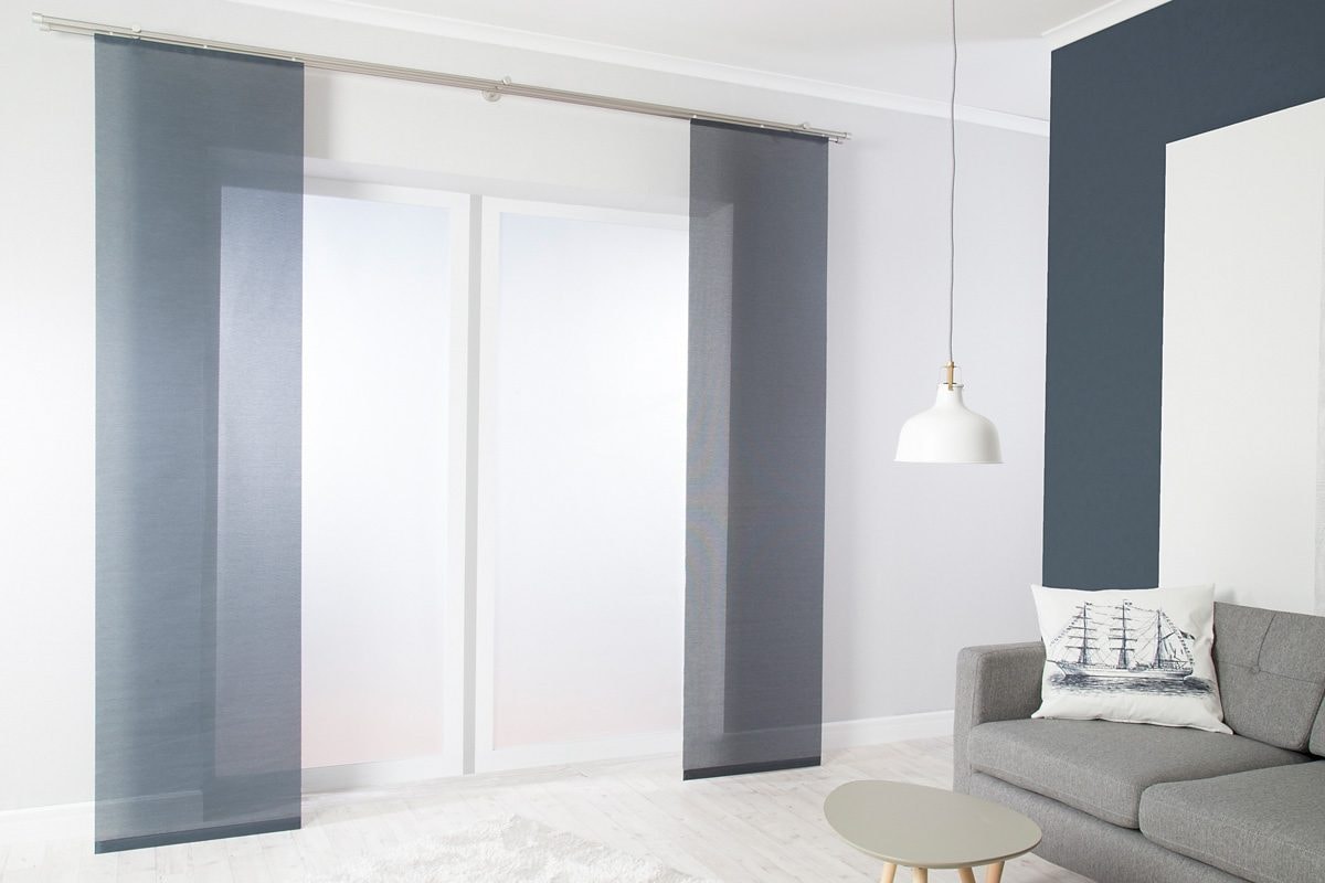 HOMING Schiebegardine »Manhattan« Klettband 1 Stk. tlg. modern, Wohnzimmer, Schlafzimmer