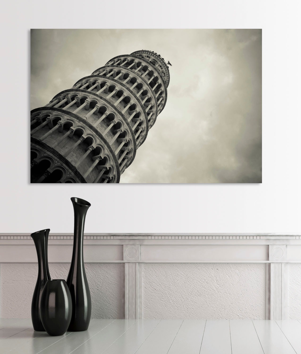 queence Acrylglasbild »Der schiefe Turm«, Elemente der Architektur-Gebäude-Städte-Europa-Italien, Fine Art-Print in Galeriequalität