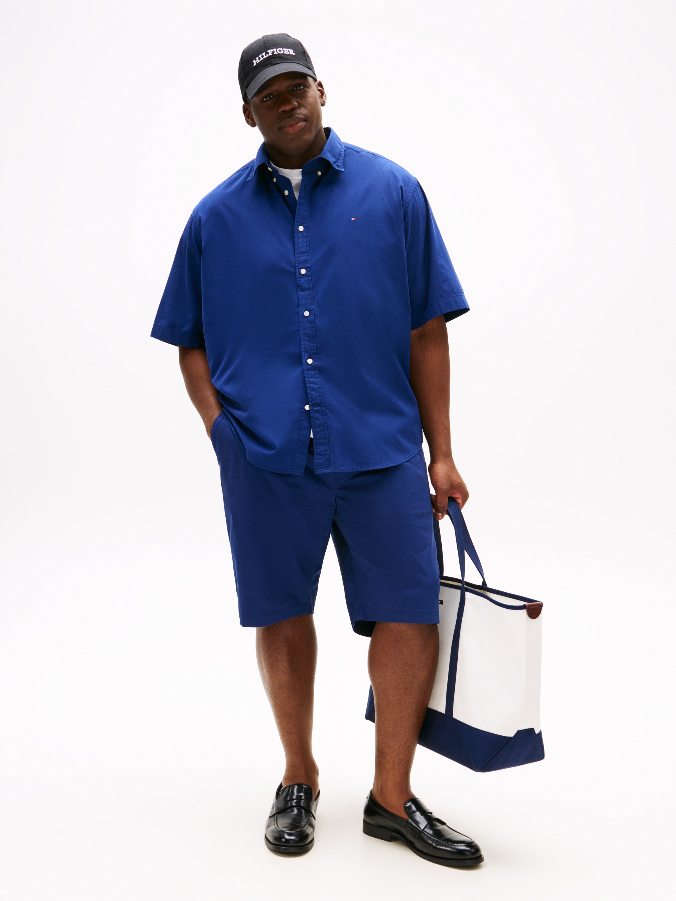 Tommy Hilfiger Big & Tall Kurzarmhemd »BT-FLEX POPLIN SOLID S/S SHIRT-B«, Große Größen