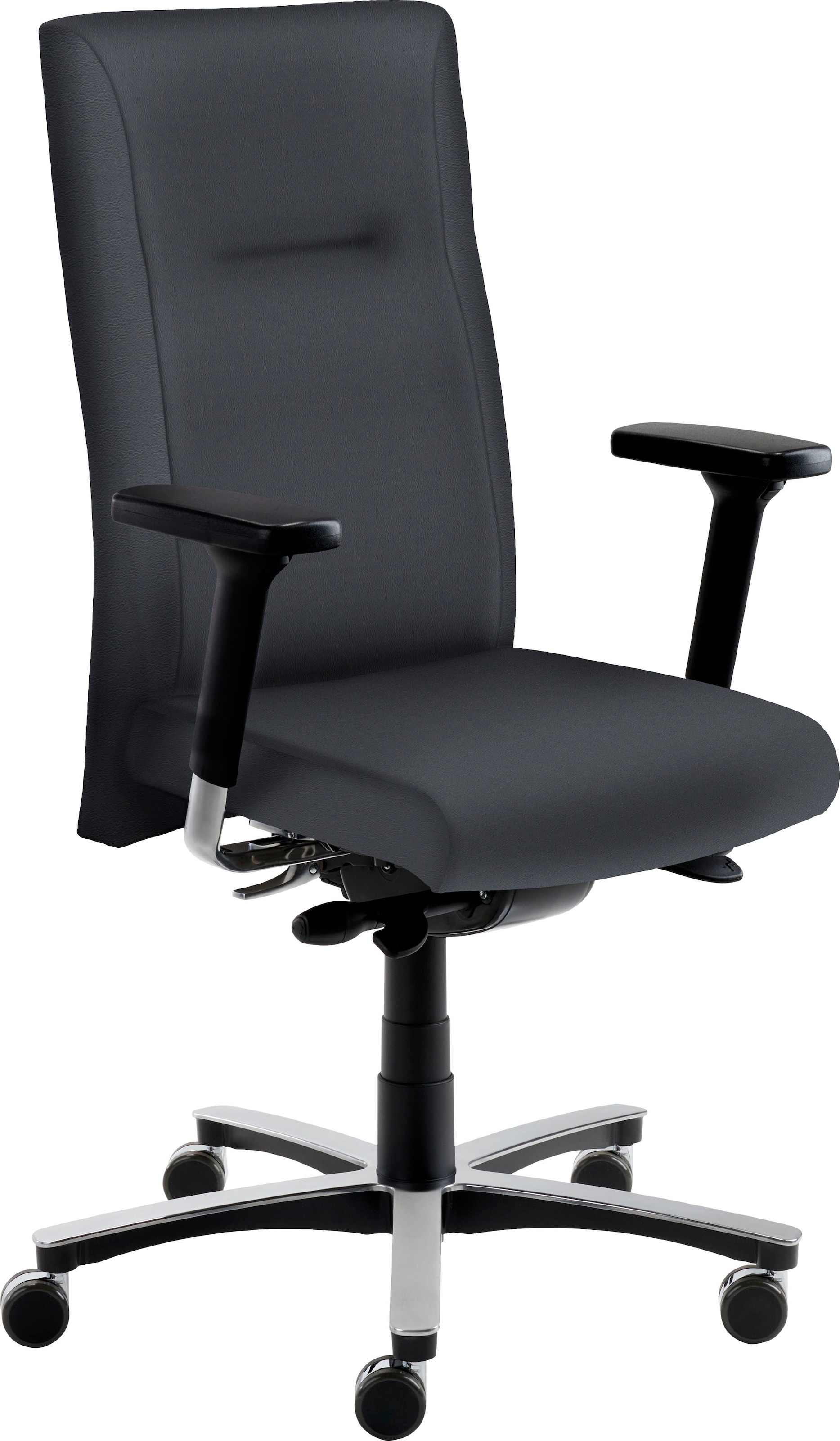 Mayer Sitzmöbel, Bürostuhl () "MyNewVision XXL", anthrazit + Alu, B/H/T: 71 cm x 119 cm x 62 cm, anthrazit + Alu