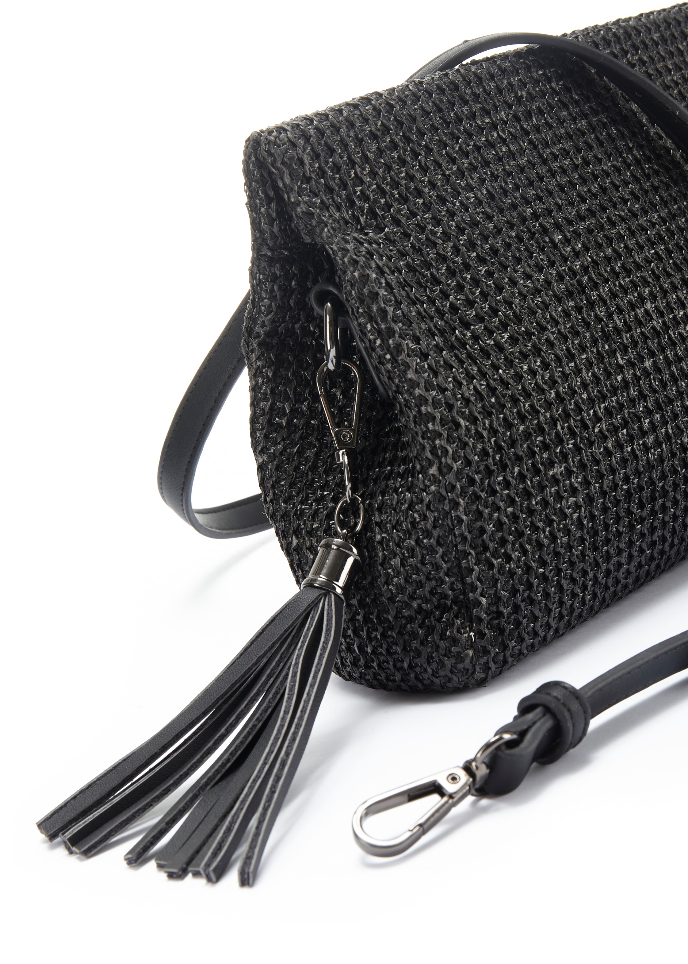 Vivance Umhängetasche »Clutch«, Handtasche,Schultertasche,Basttasche,Tragetasche,Crossbody Bag VEGAN