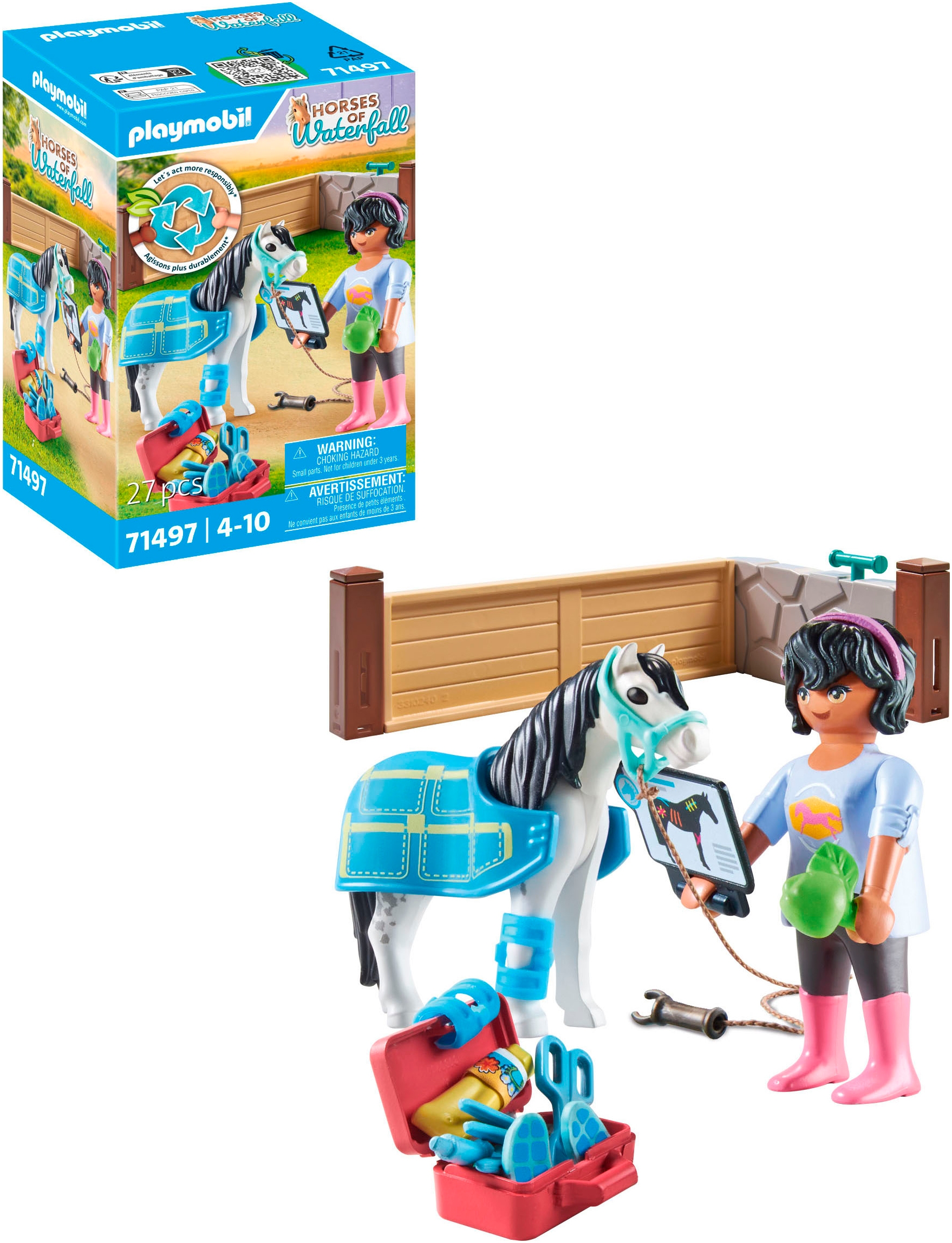 Playmobil® Konstruktions-Spielset »Pferde-Therapeutin (71497), Horses of Waterfall« Made in Europe