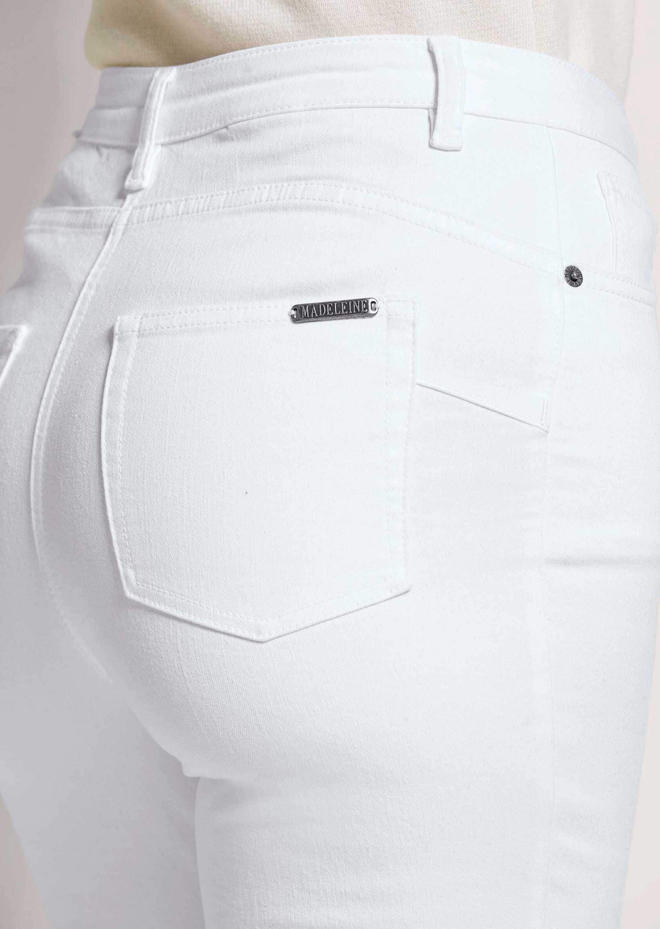 MADELEINE Regular-fit-Jeans »Jeans Jeans mit feinem Fransensaum«