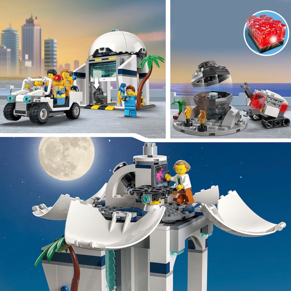 LEGO® Konstruktionsspielsteine »Raumfahrtzentrum (60351), LEGO® City«, (1010 St.), mit Licht; Made in Europe