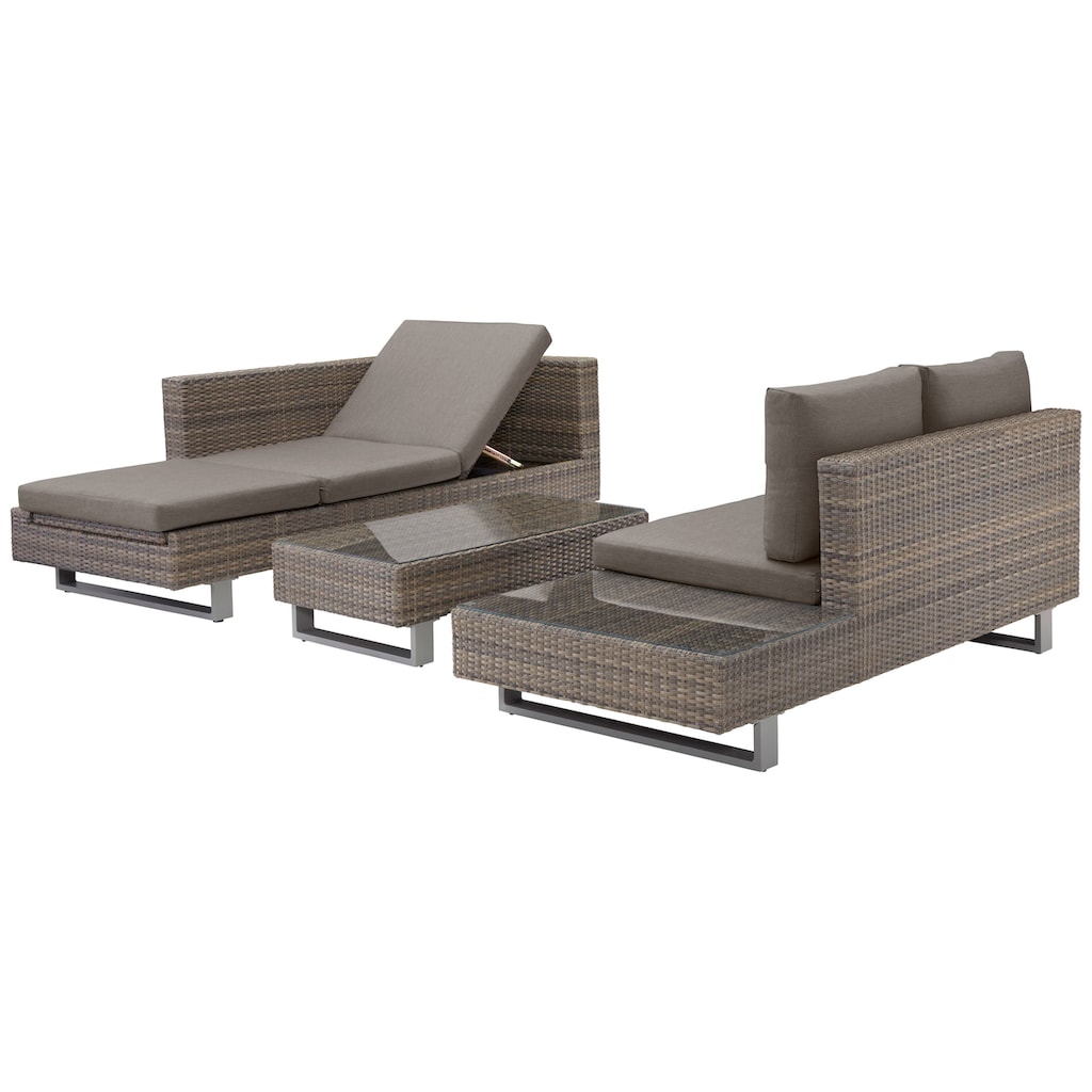 KONIFERA Gartenlounge-Set »Long Beach New«, (11 tlg.)