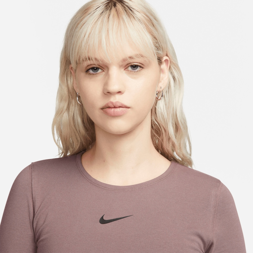 Nike Sportswear Langarmshirt »W NSW CROP TAPE LS TOP«