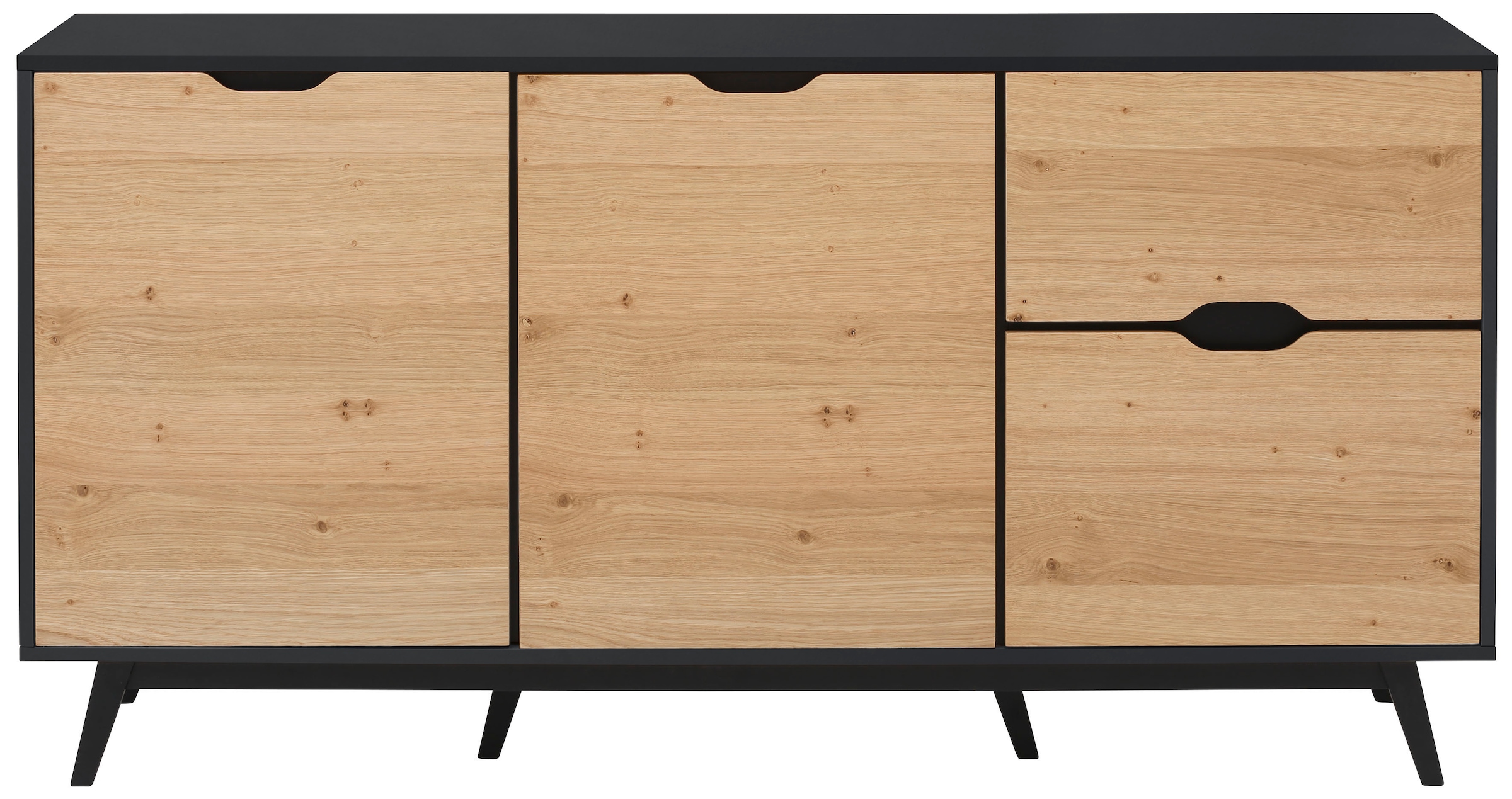 Sideboard »Flow«, mit vielen Stauraummöglichkeiten und einer Holzoptik, Höhe 82 cm