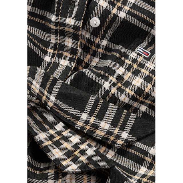 Tommy Jeans Shirtkleid »TJW CHECK BELOW KNEE SHIRT DRESS«, (2 tlg.), mit  Bindegürtel bei ♕