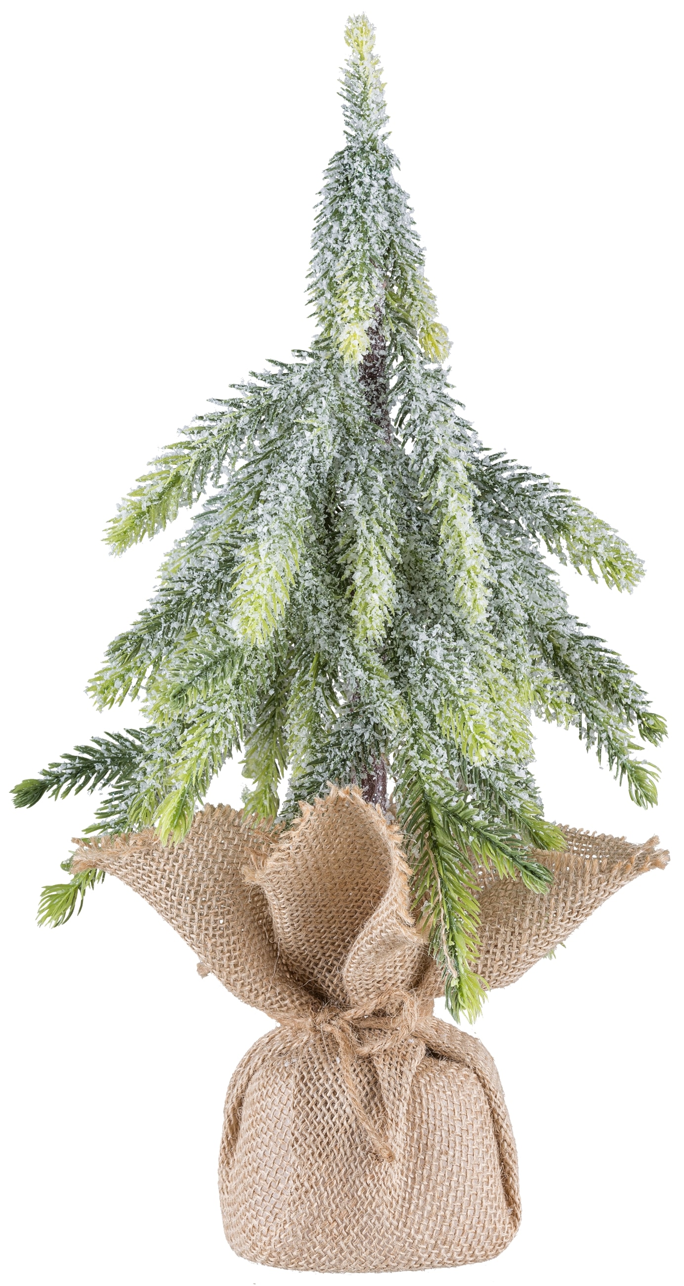 Creativ green Winterliche Kunstpflanze »Fichtenbäumchen«, mit Jutesack