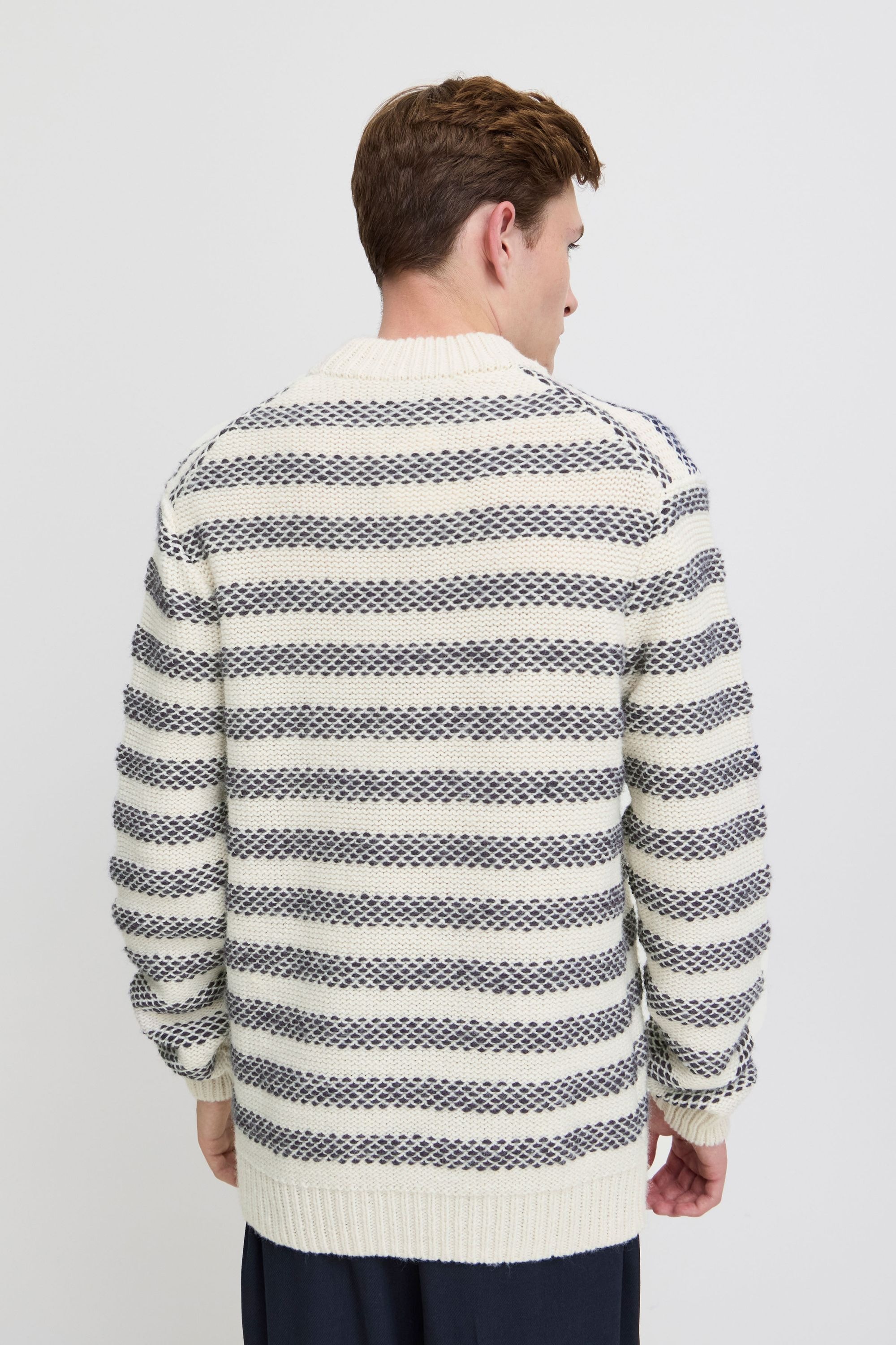 Casual Friday Strickfleece-Pullover »Strickpullover CFKARL striped knit«
