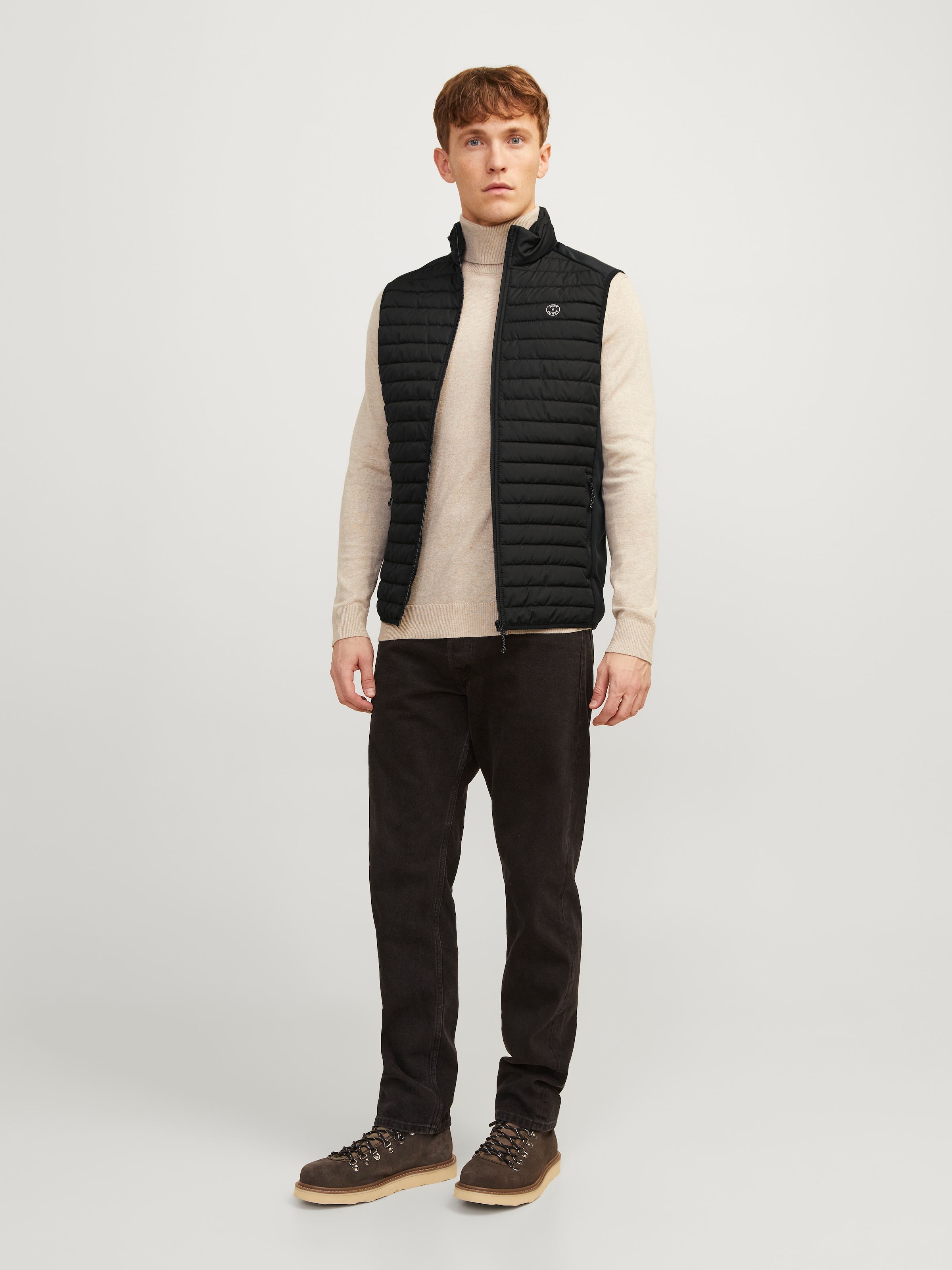 Jack & Jones Steppweste »JJEMULTI BODYWARMER COLLAR NOOS« normal, Polyester, ohne Kapuze