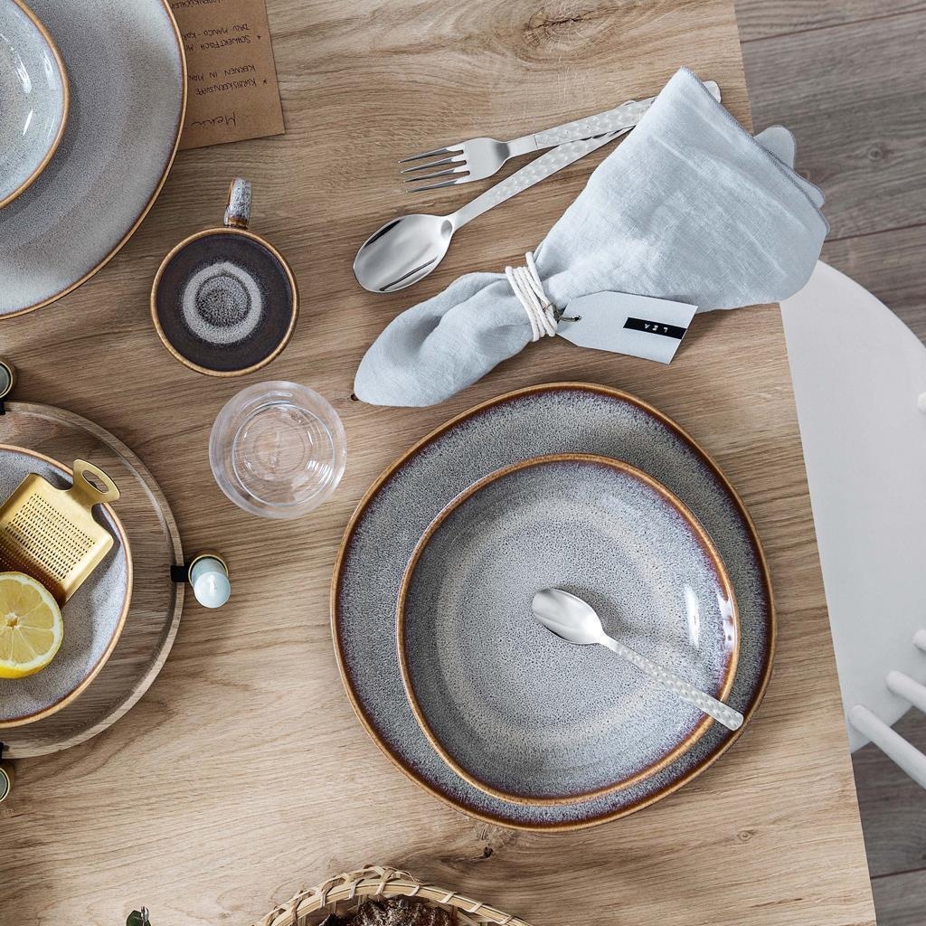 like. by Villeroy & Boch Geschirr-Set »Tafel-Set Lave 12er Set« Spülmaschinenfest, Mikrowellensicher