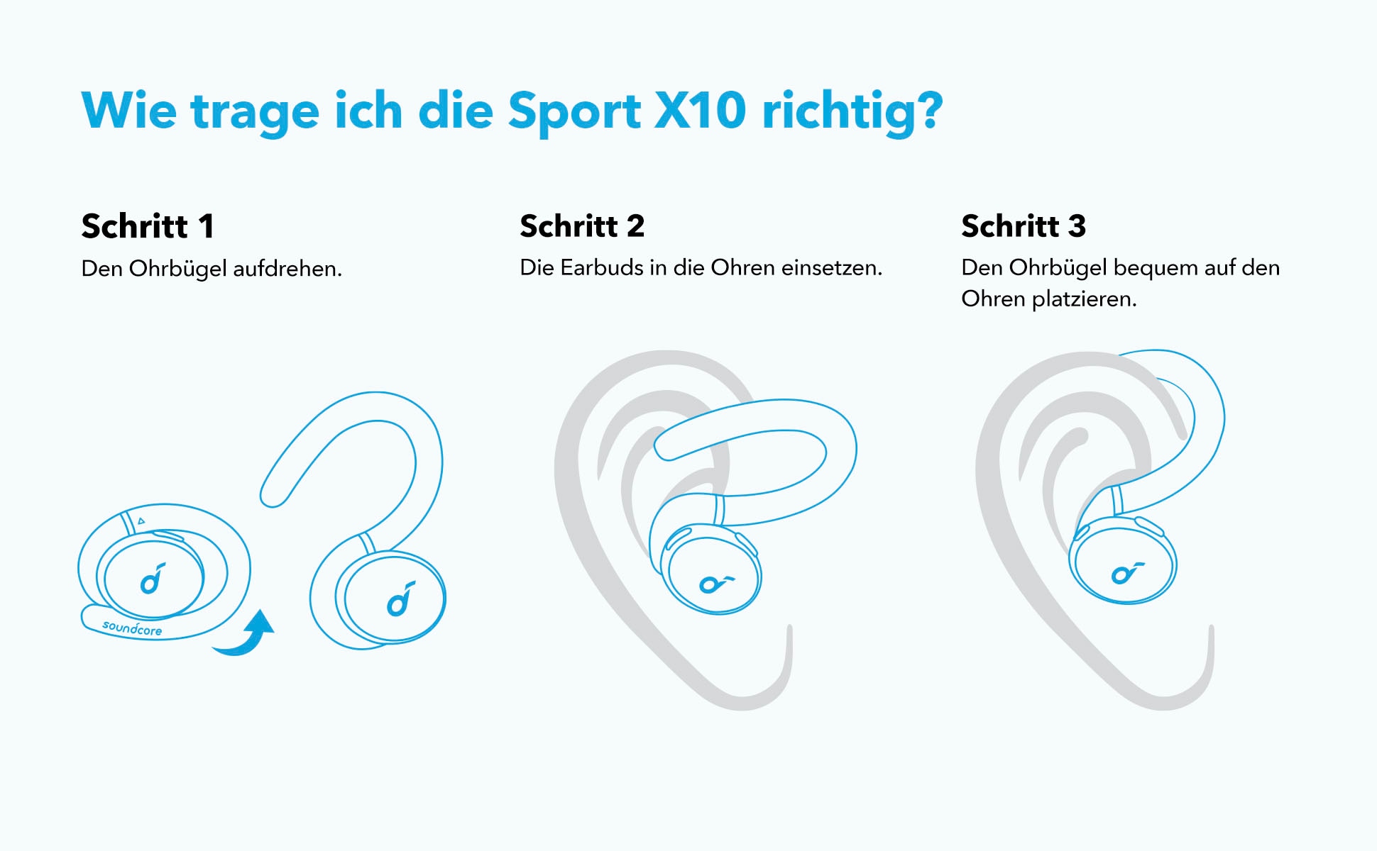 bei Cancelling Bluetooth, X10«, Active Anker »Soundcore In-Ear-Kopfhörer Sport (ANC)-Sprachsteuerung Noise