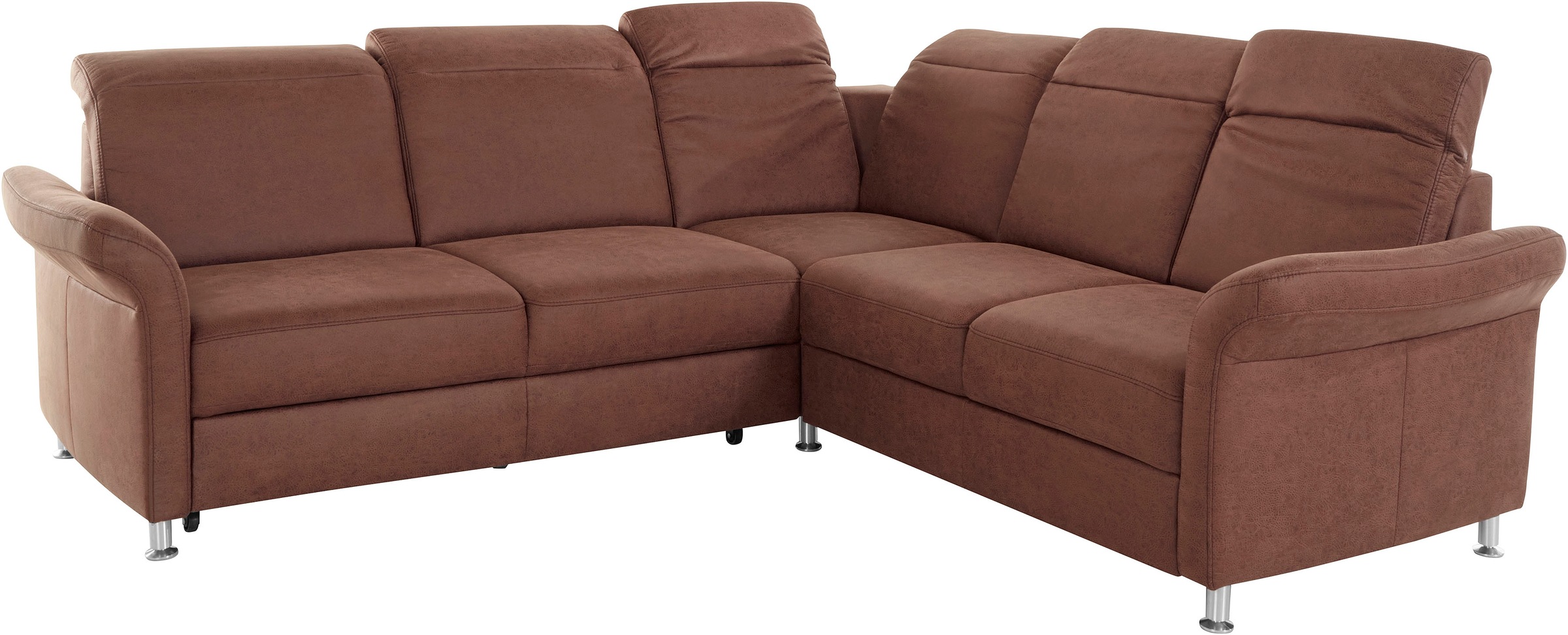 sit&more Ecksofa »Darwin L-Form«, inklusive Federkern, wahlweise mit Kopfteilverstellung, Bettfunktion
