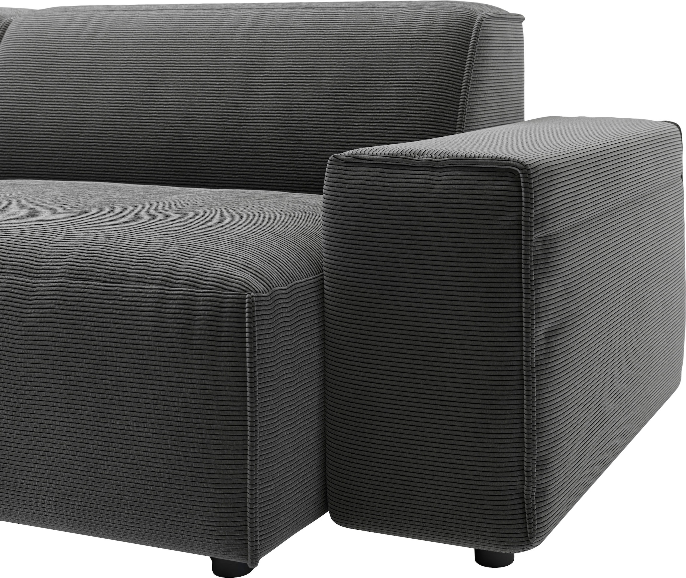 andas Big-Sofa »Glimminge   auch in Breitcord, Feincord + Easy care-Bezug,« besondere Kedernähte Zierkissen