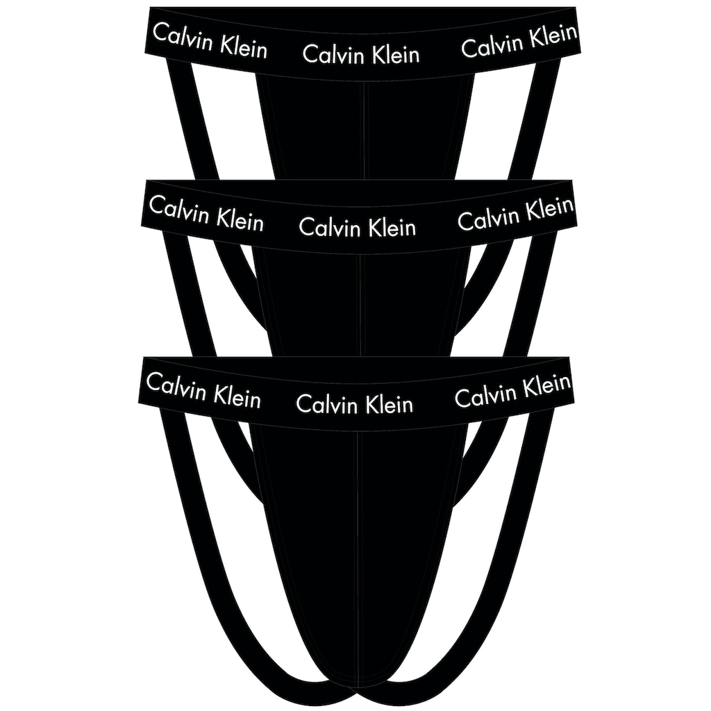 Calvin Klein Underwear Slip »JOCK STRAP 3PK«, (Packung, 3er-Pack), mit Calvin Klein Logo-Elastikbund