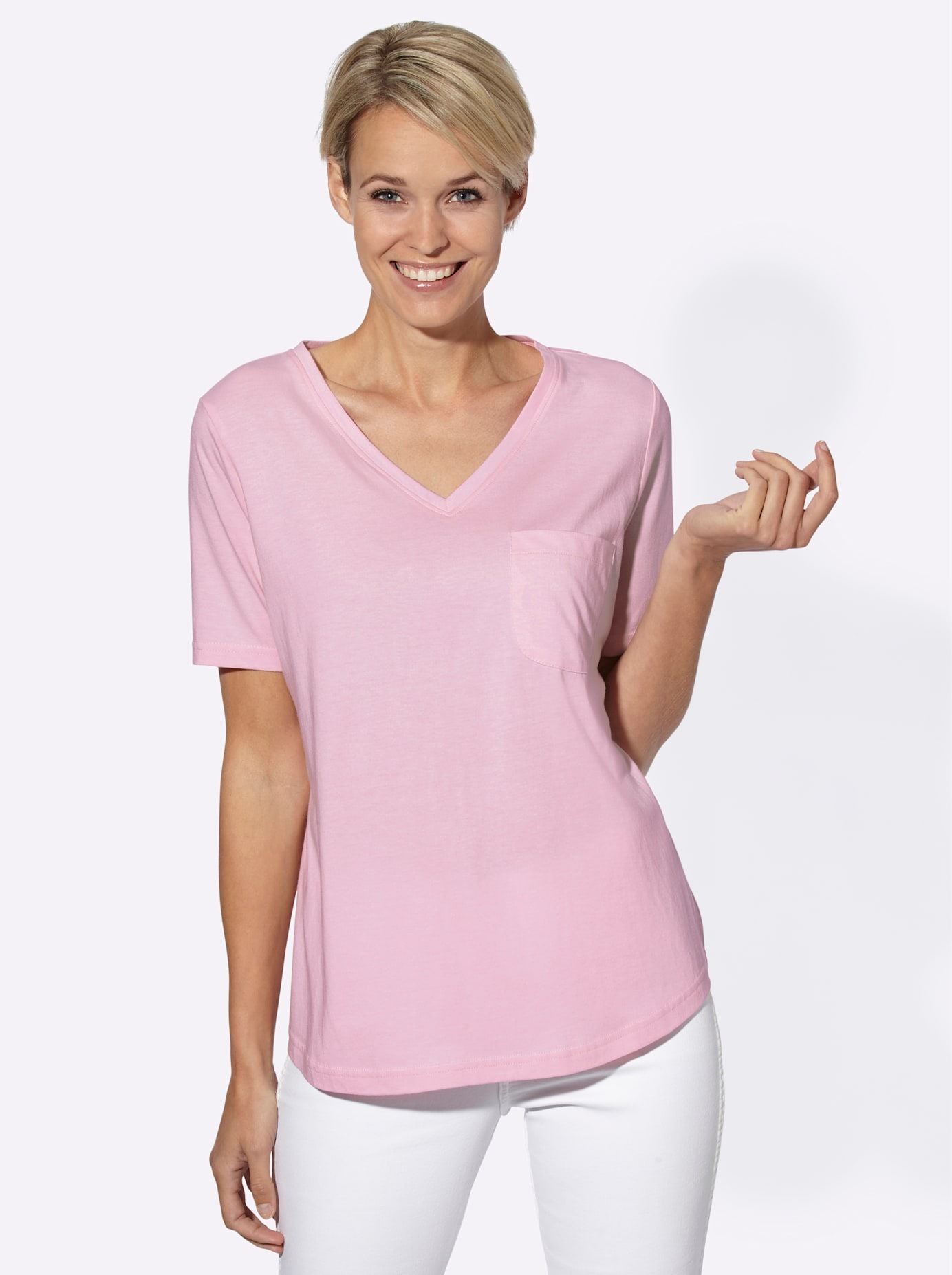 Casual Looks V-Shirt »Shirt«, (1 tlg.)