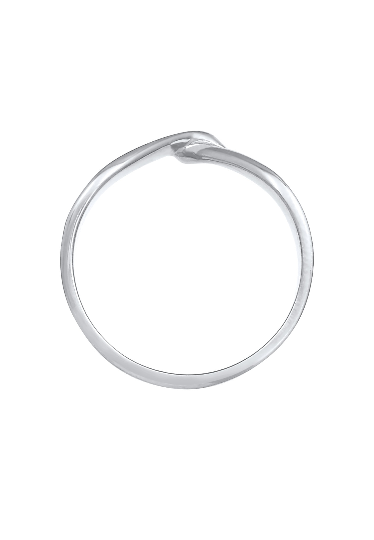 Elli Silberring »Ring Gedreht Bandring Trend Basic 925er Silber«