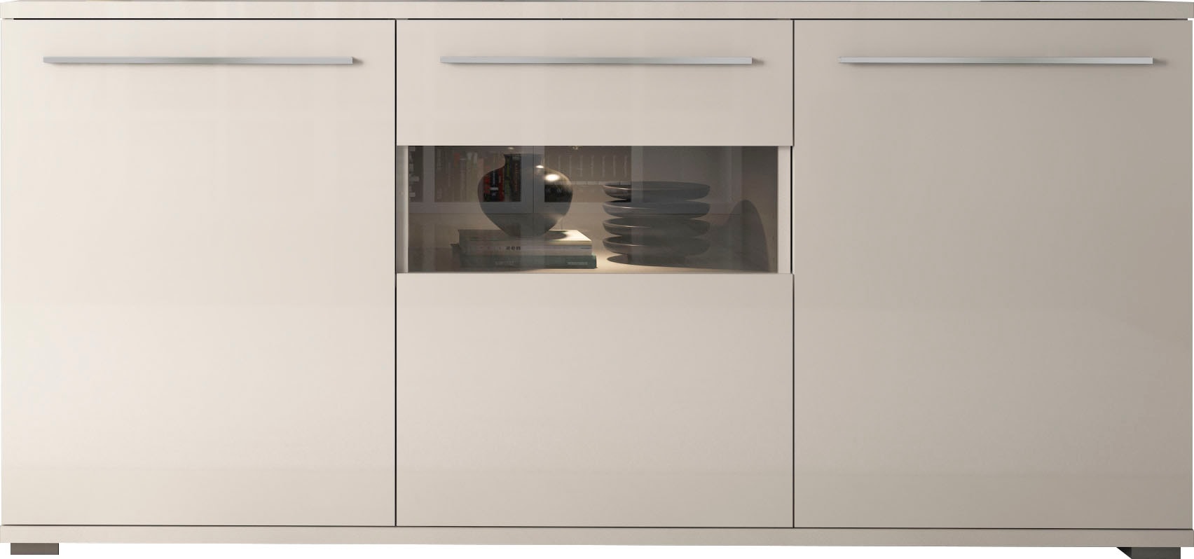 Places of Style Kommode »Piano«, Hochglanz UV lackiert, Soft-Close Funktion
