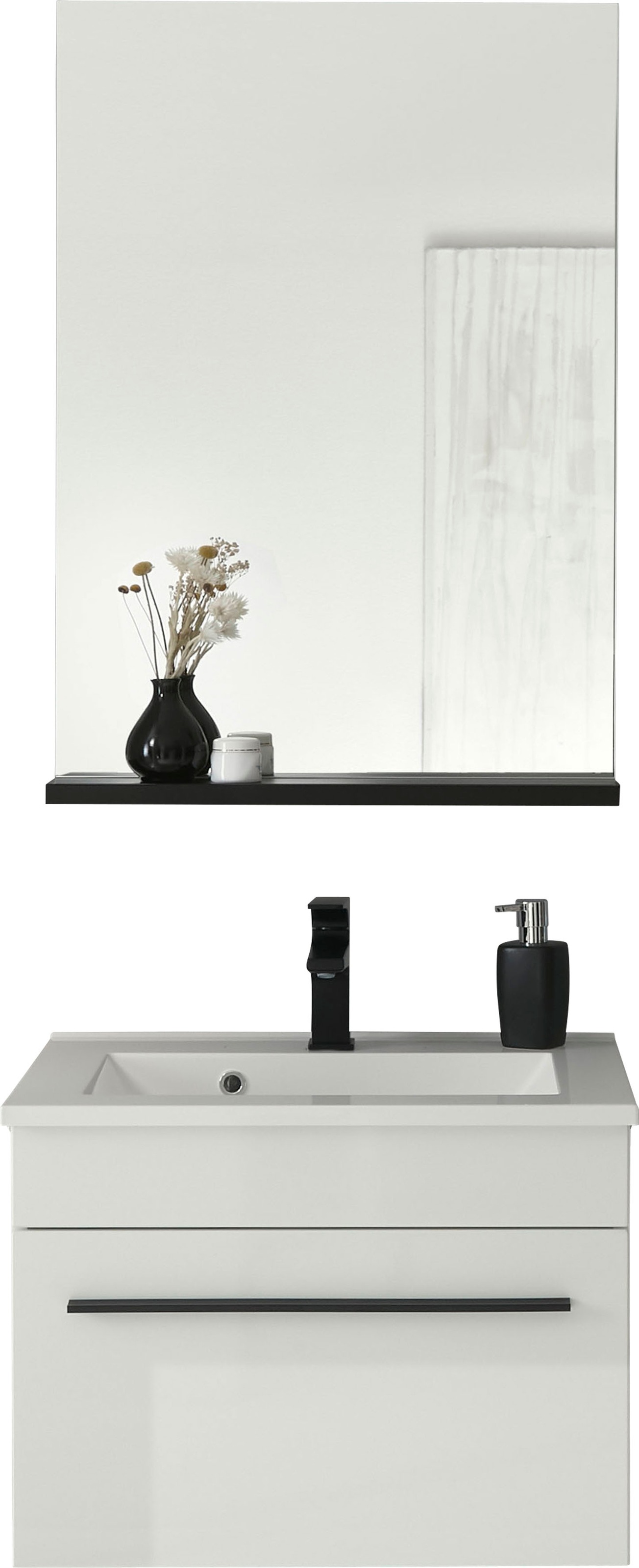 Home affaire Badmöbel-Set »Cantara, Bad im modernen Design, 2-teiliges Badezimmer« Set, 2 Stk. tlg.