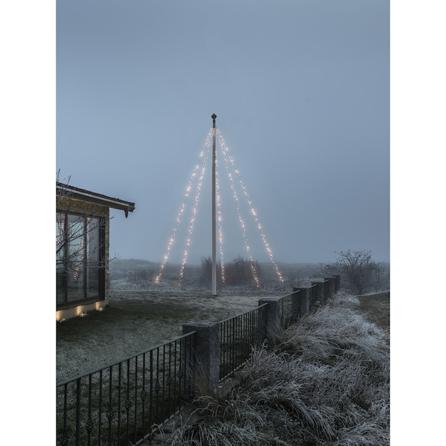 KONSTSMIDE LED-Baummantel »Weihnachtsdeko aussen, Christbaumschmuck«, 500  St.-flammig, LED Fahnenmastbeleuchtung mit Ring, 5 Stränge à 100 gefrostete  Dioden online kaufen