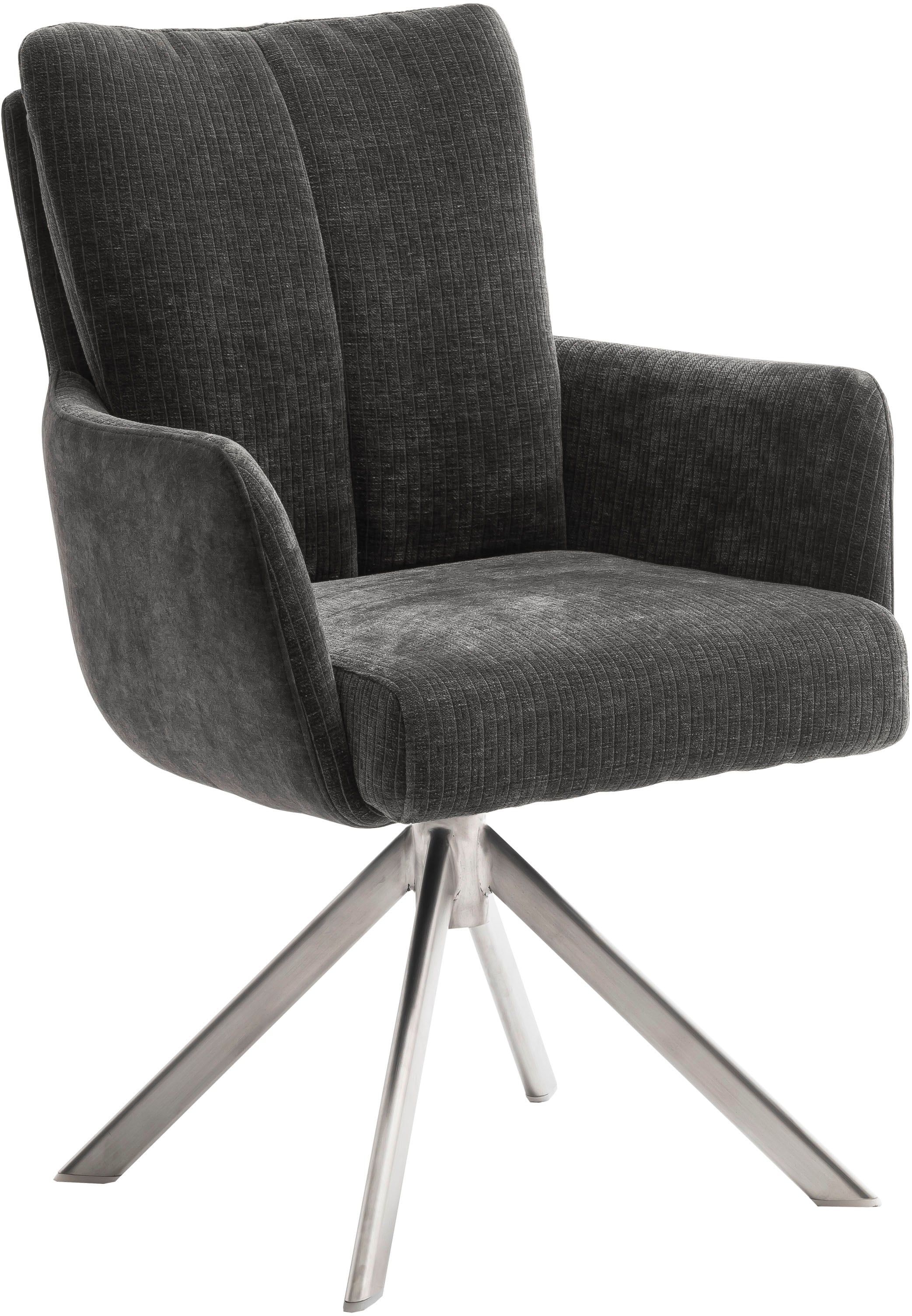 MCA furniture Esszimmerstuhl »MALIA« () (Set, 2 Stck), 360° drehbar, Taschenfederkern, Sitzhöhe ca. 49 cm