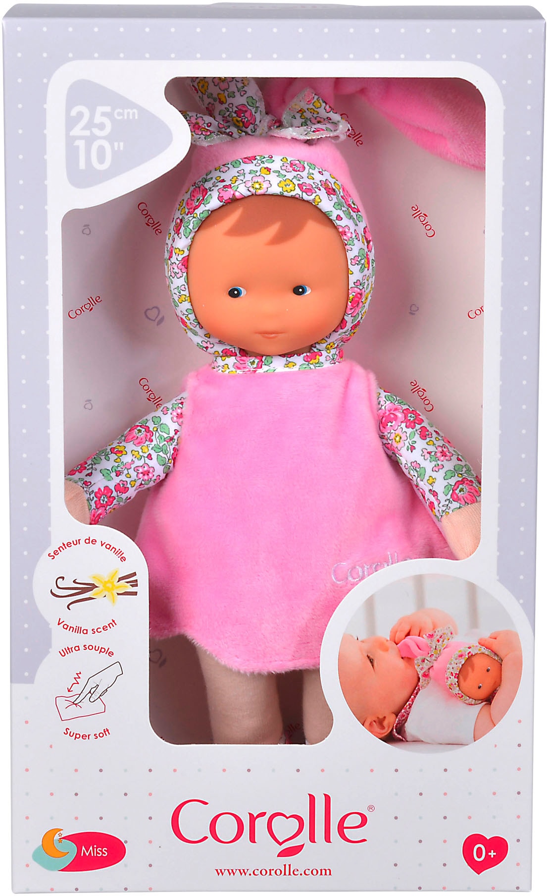 Corolle® Babypuppe »Mon Doudou Corolle Miss Pink Blumengarten«, mit Vanilleduft