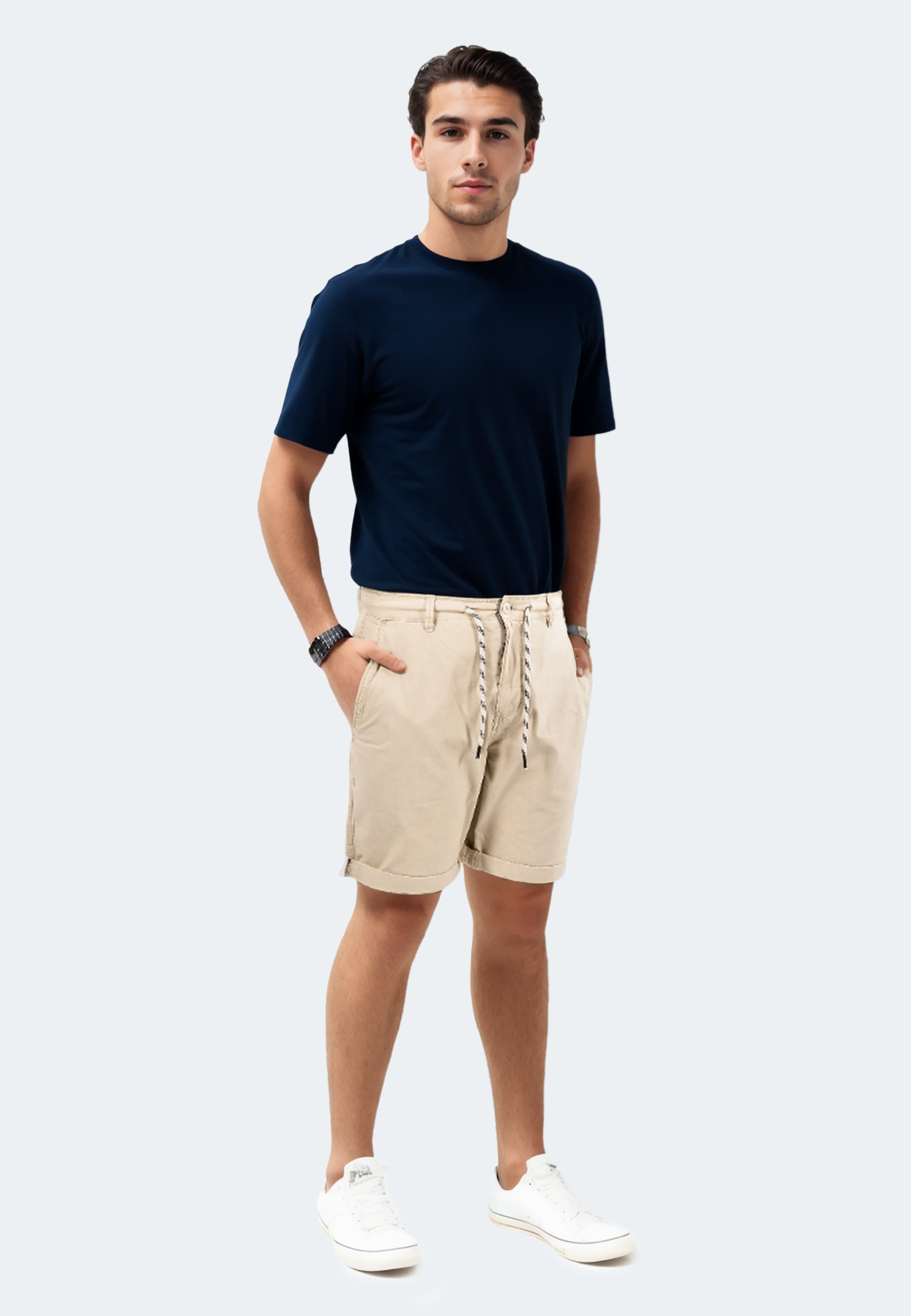Indicode Shorts »Indicode InCanvar Herren Stoff Shorts B795«