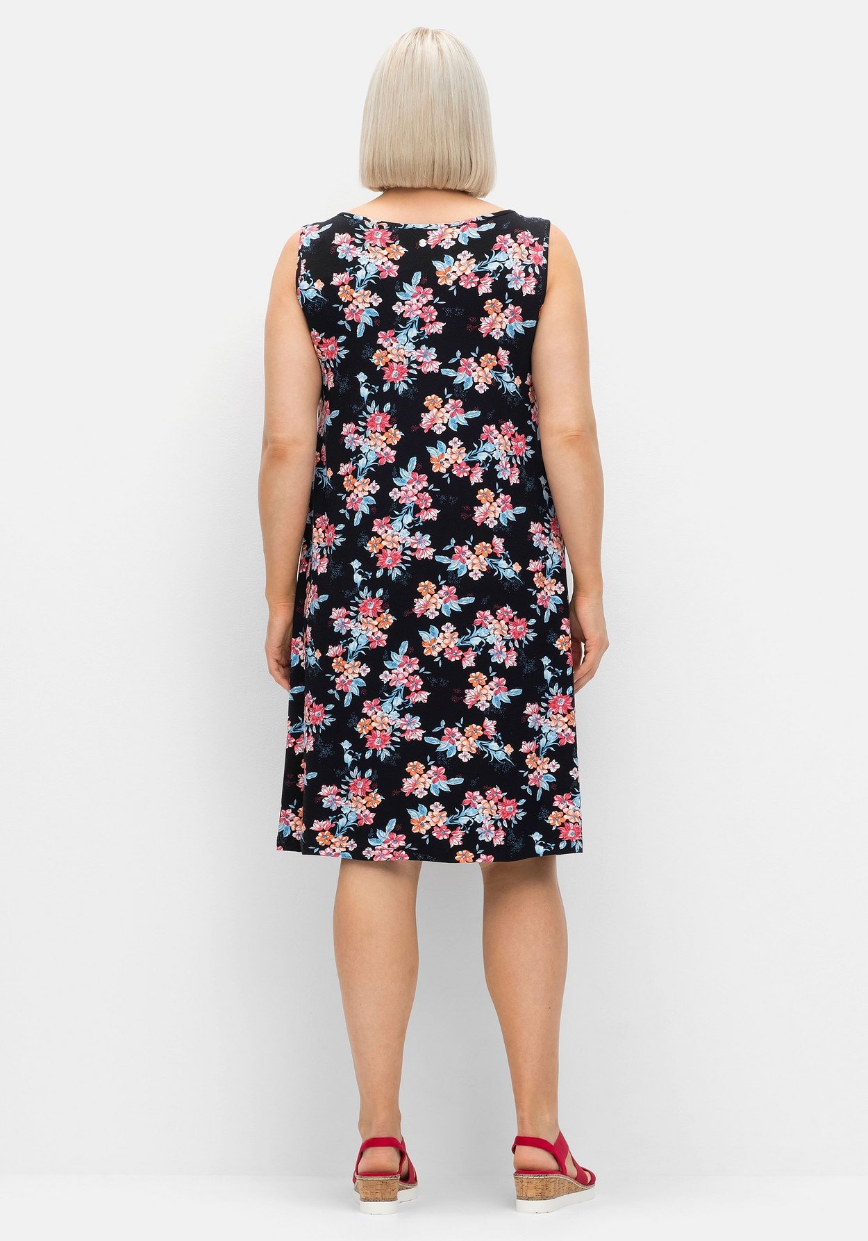 Sheego Strandkleid »Strandkleid mit Kellerfalte vorn«