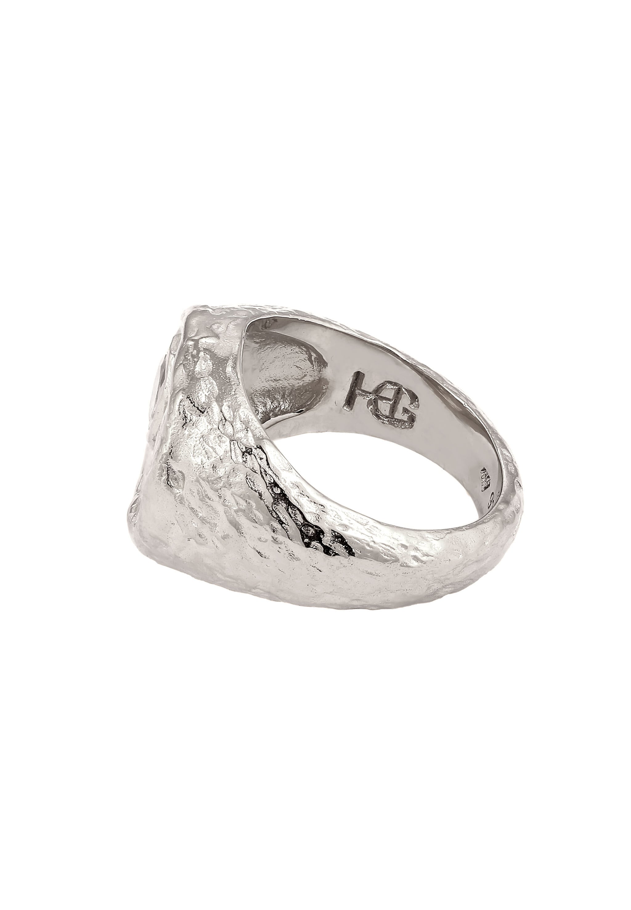 HAZE & GLORY Siegelring »Ring Siegelring Sonne Topas Weiß 925 Sterling Silber«