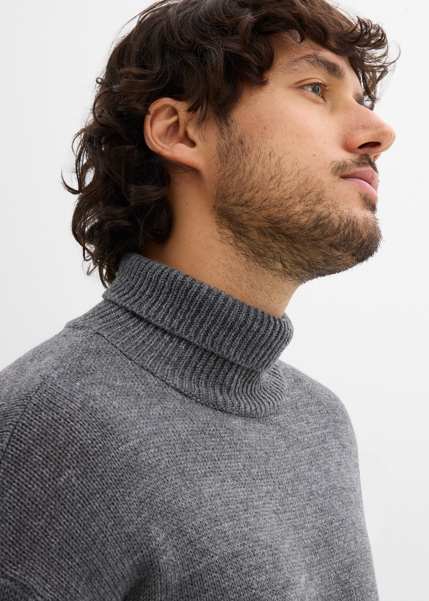 bonprix Rollkragenpullover aus Polyacryl, mit Rollkragen, Regular Fit