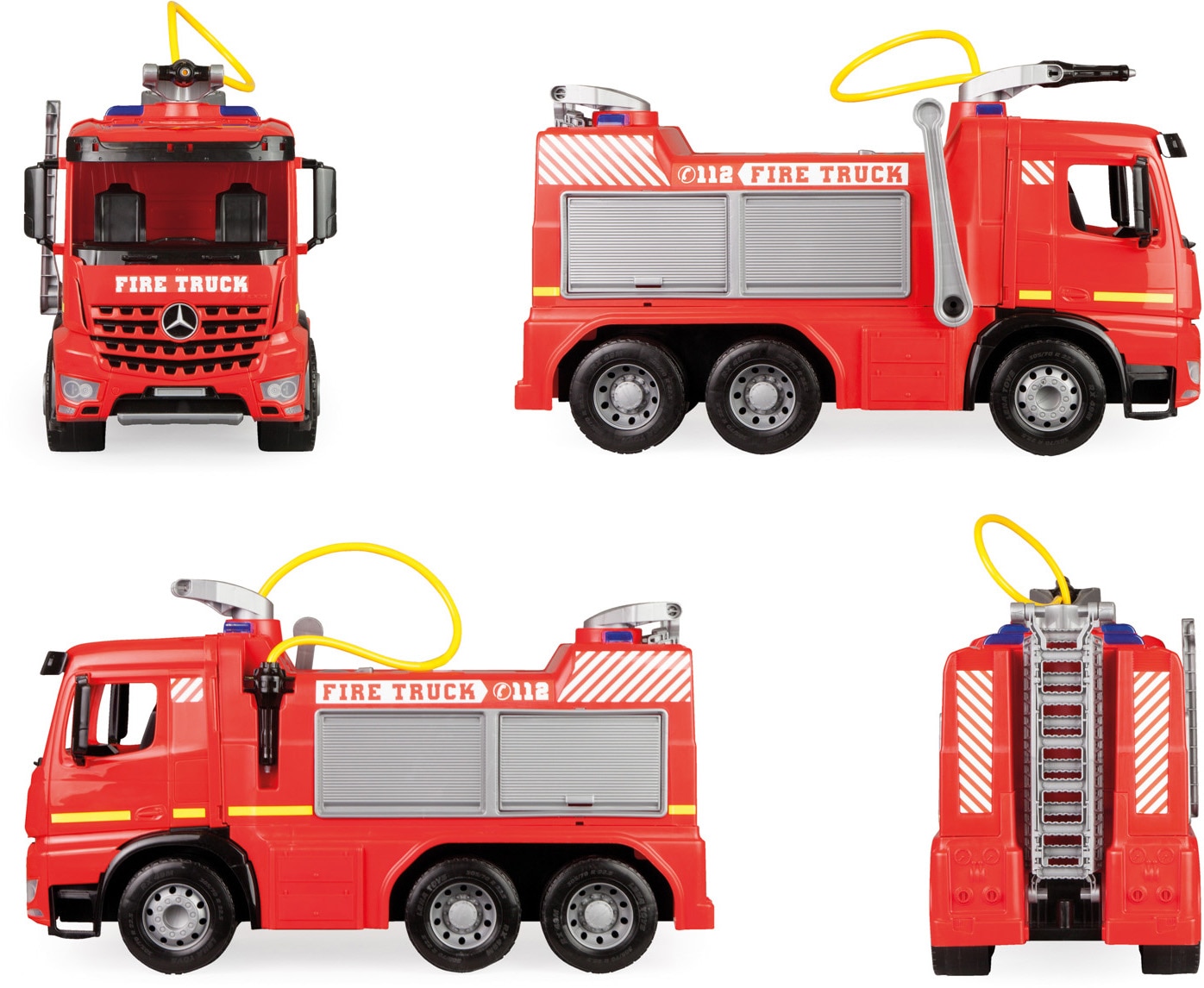 Lena® Spielzeug-Feuerwehr »Giga Trucks, Aufsitz-Feuerwehr Arocs«, Made in Europe
