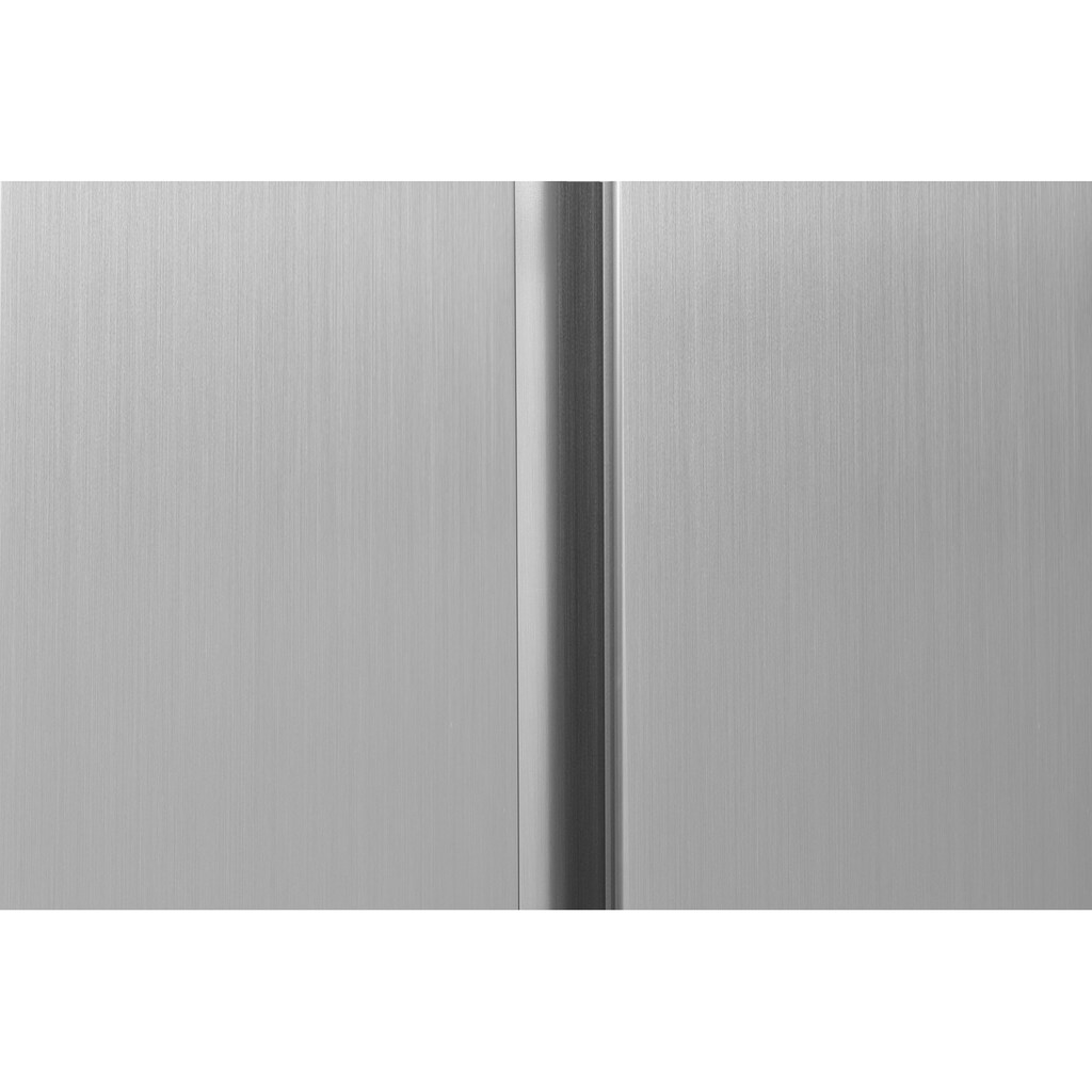 exquisit Side-by-Side, SBS46-010F inoxlook, 178,0 cm hoch, 83,2 cm breit