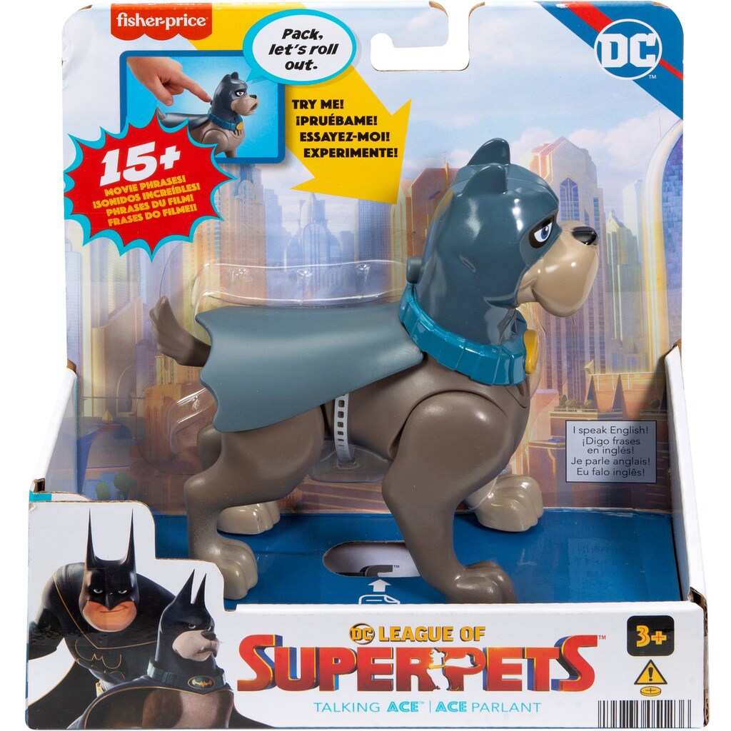 Fisher-Price® Spielfigur »DC League of Super Pets Talking Ace (s/o)«, mit Soundeffekten