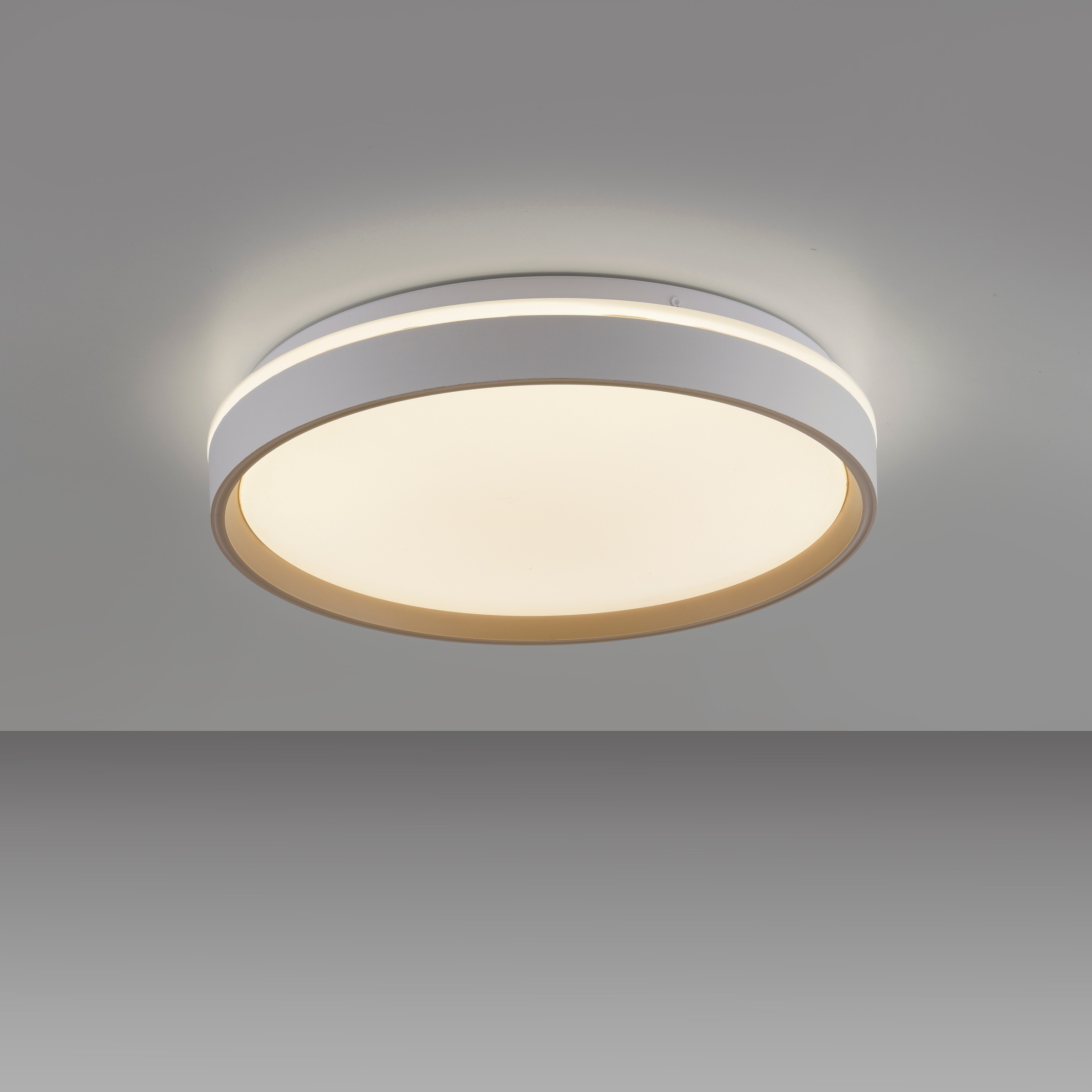 JUST LIGHT LED Deckenleuchte »MIO« LED-Board 1 Stk. warmweiß - kaltweiß CCT-Farbtemperatursteuerung, Infrarot-FB, Stufenlos dimmbar, Memory