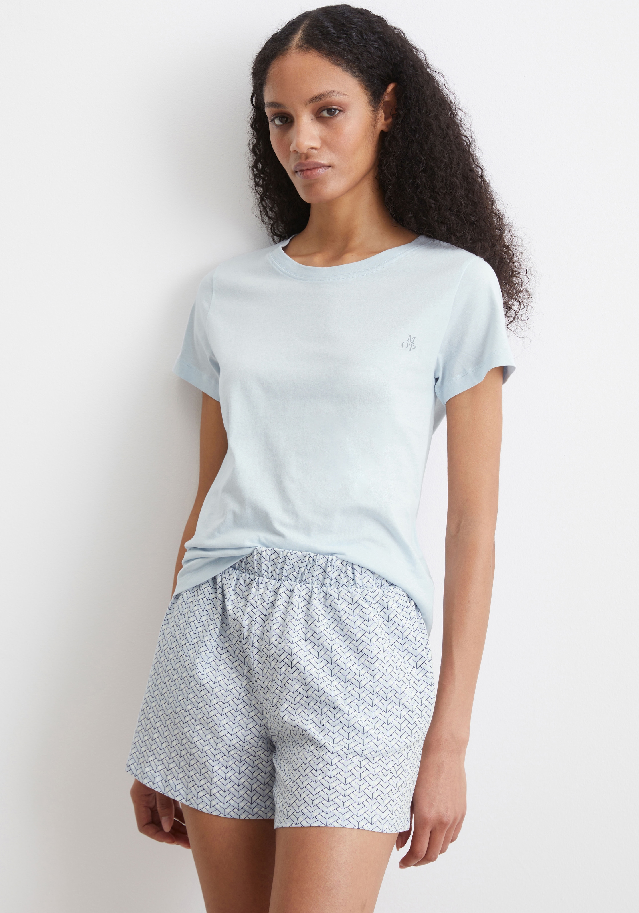Marc O'Polo T-Shirt »Mix & Match Cotton«, mit dezenter Markenstickerei