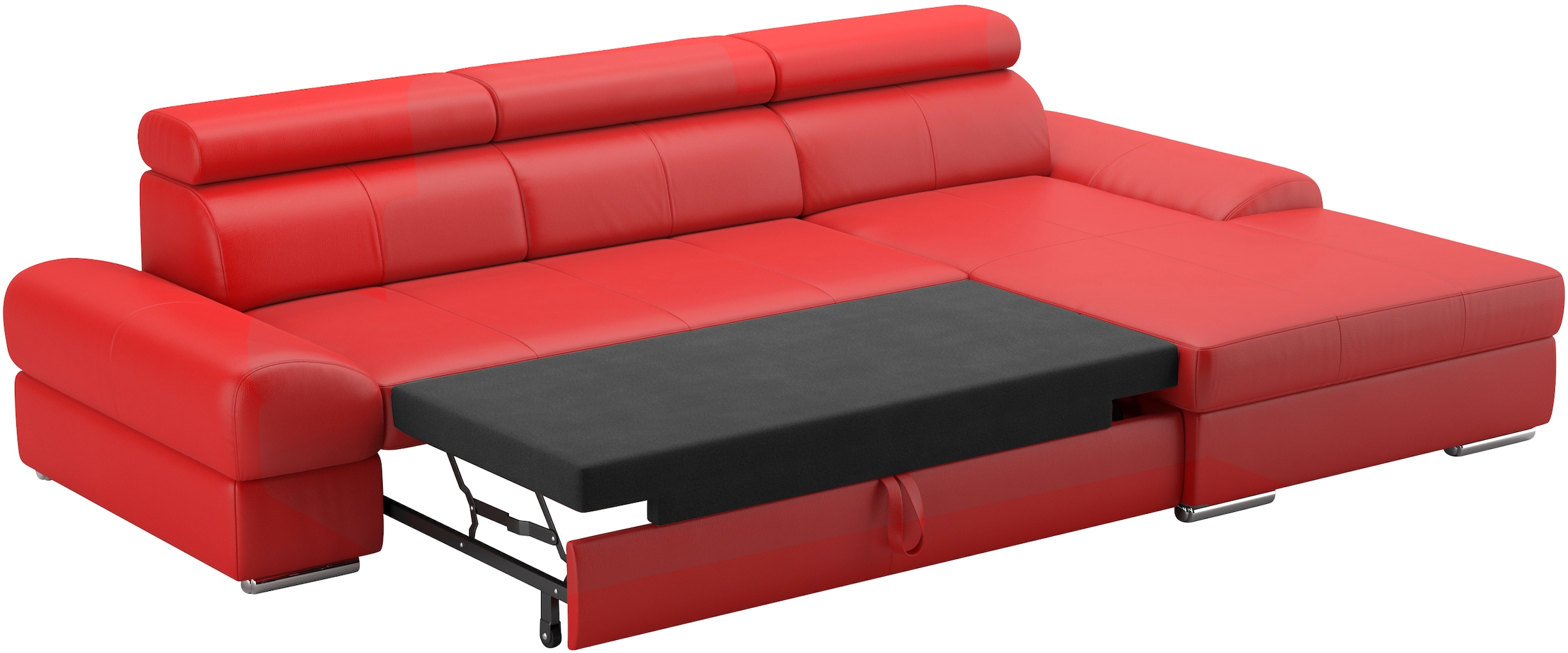 sit&more Ecksofa Broadway, mit verstellbaren Kopfteilen, wahlweise mit Bettfunktion