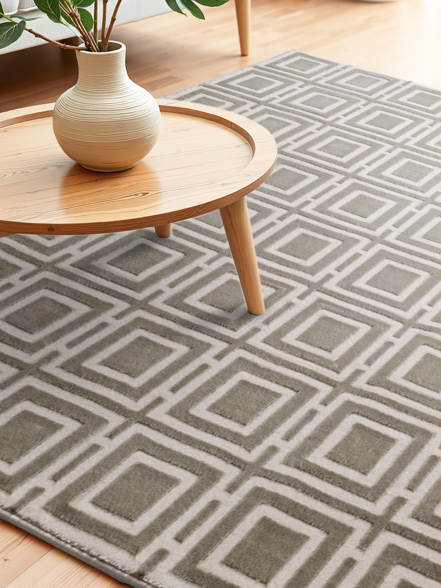 ELLE DECORATION Designteppich »Howlite«, rechteckig, 9 mm Höhe, Wohnzimmer, Schlafzimmer, Läufer, Hoch-Tief Effekt, Flur, Glanz