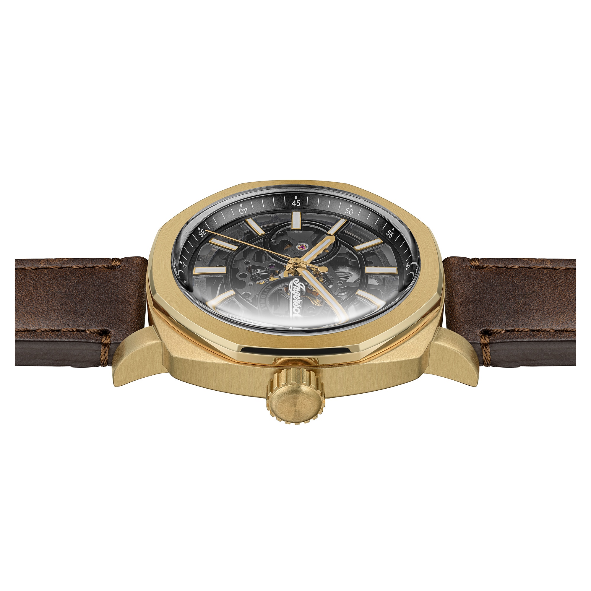 Ingersoll Automatikuhr »The Outrider« Armbanduhr, Herrenuhr, Mechanische Uhr, Lederarmband, analog