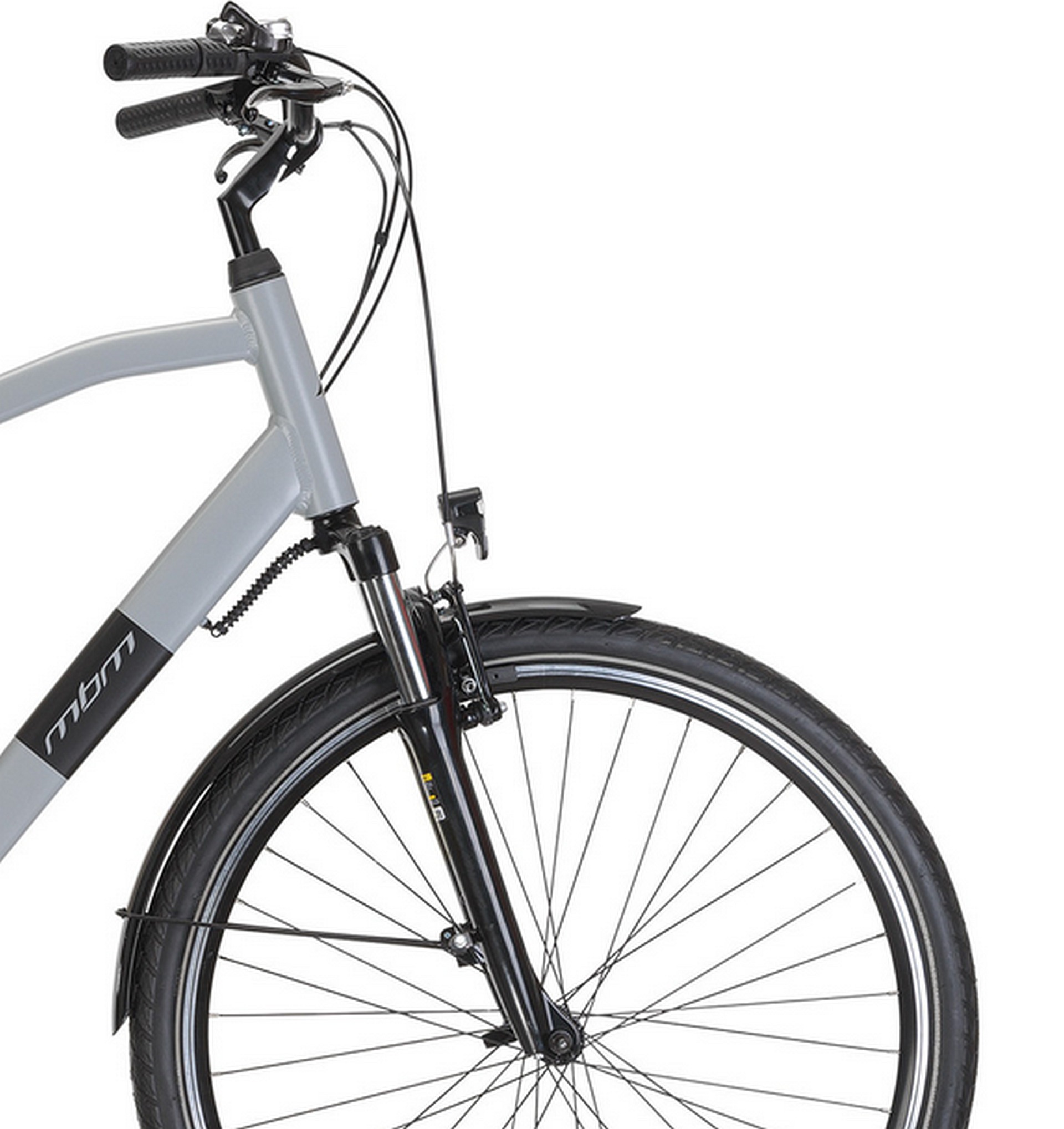 MBM E-Bike »Elektro-Citybike RHEA MAN 28 Zoll, grey«