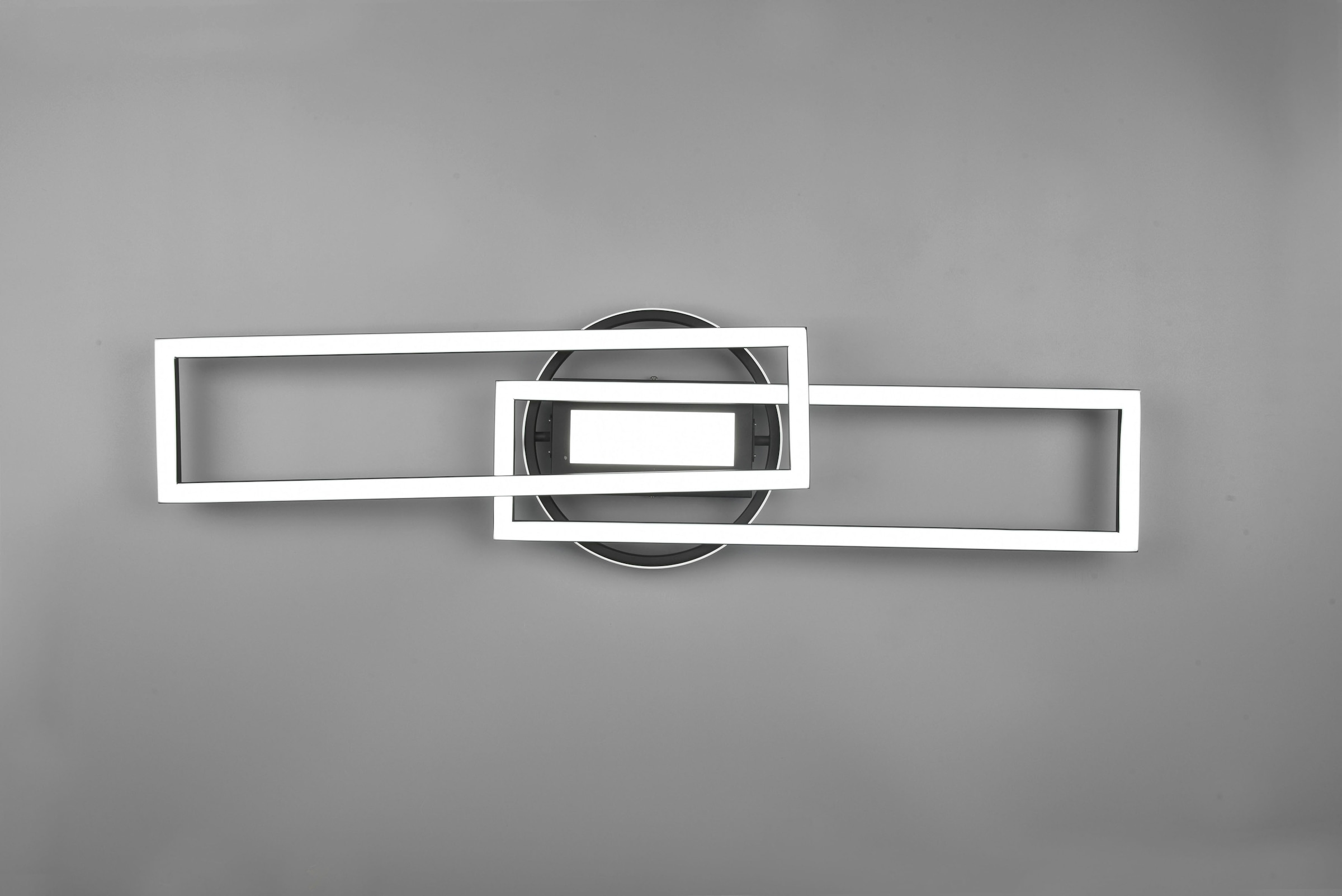 REALITY Leuchten LED Deckenleuchte »Twister« LED-Board 1 Stk. warmweiß - kaltweiß Deckenlampe 4500 Lumen Lichtfarbe einstellbar Fernbedienung Memory